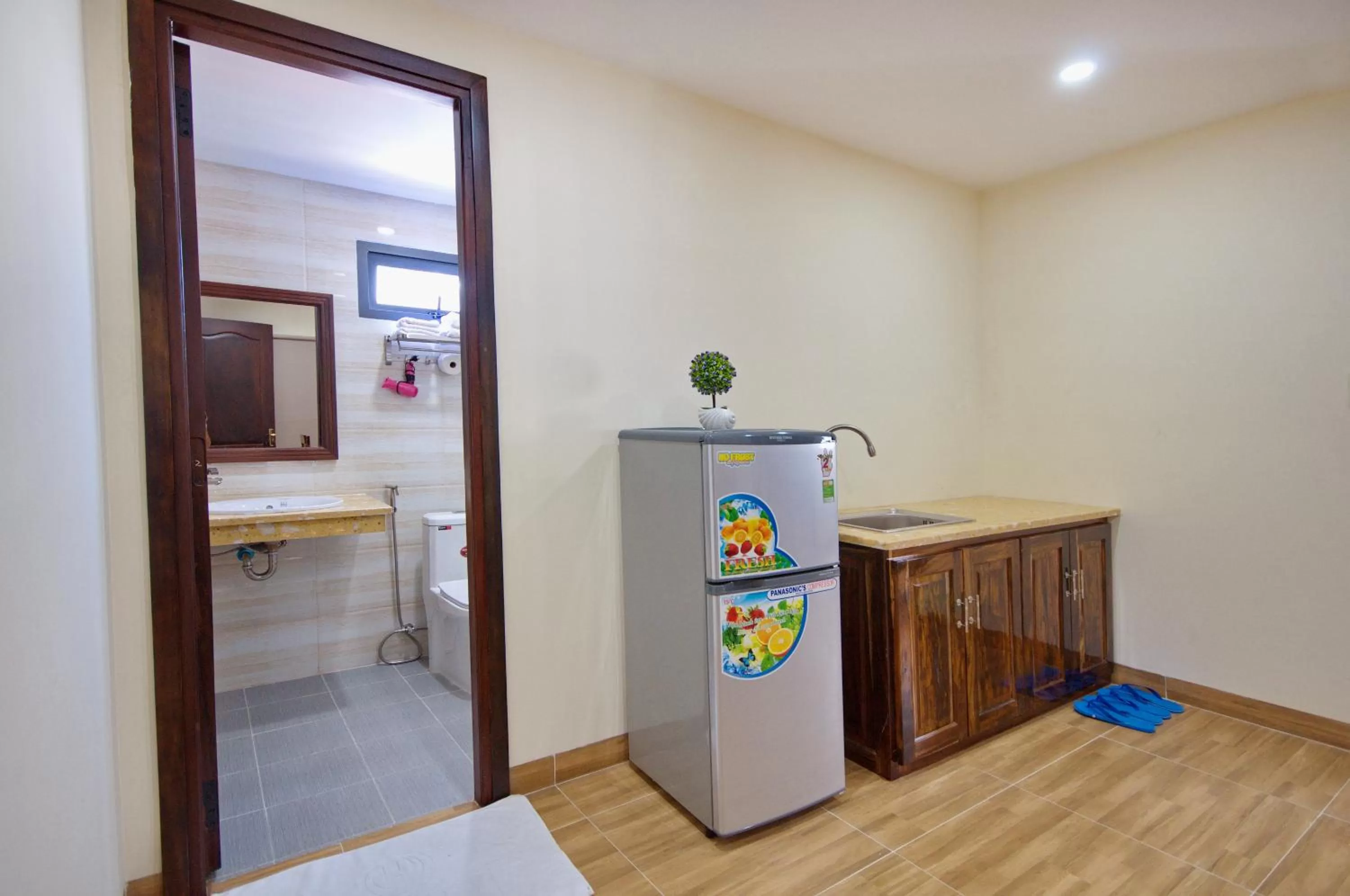 Kitchen or kitchenette in Harvey Hotel & Apartments