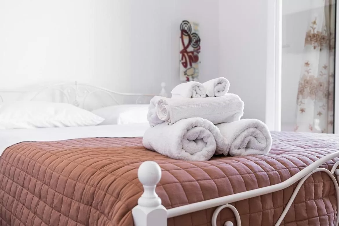 Bed in Syros DouBleTS rooms