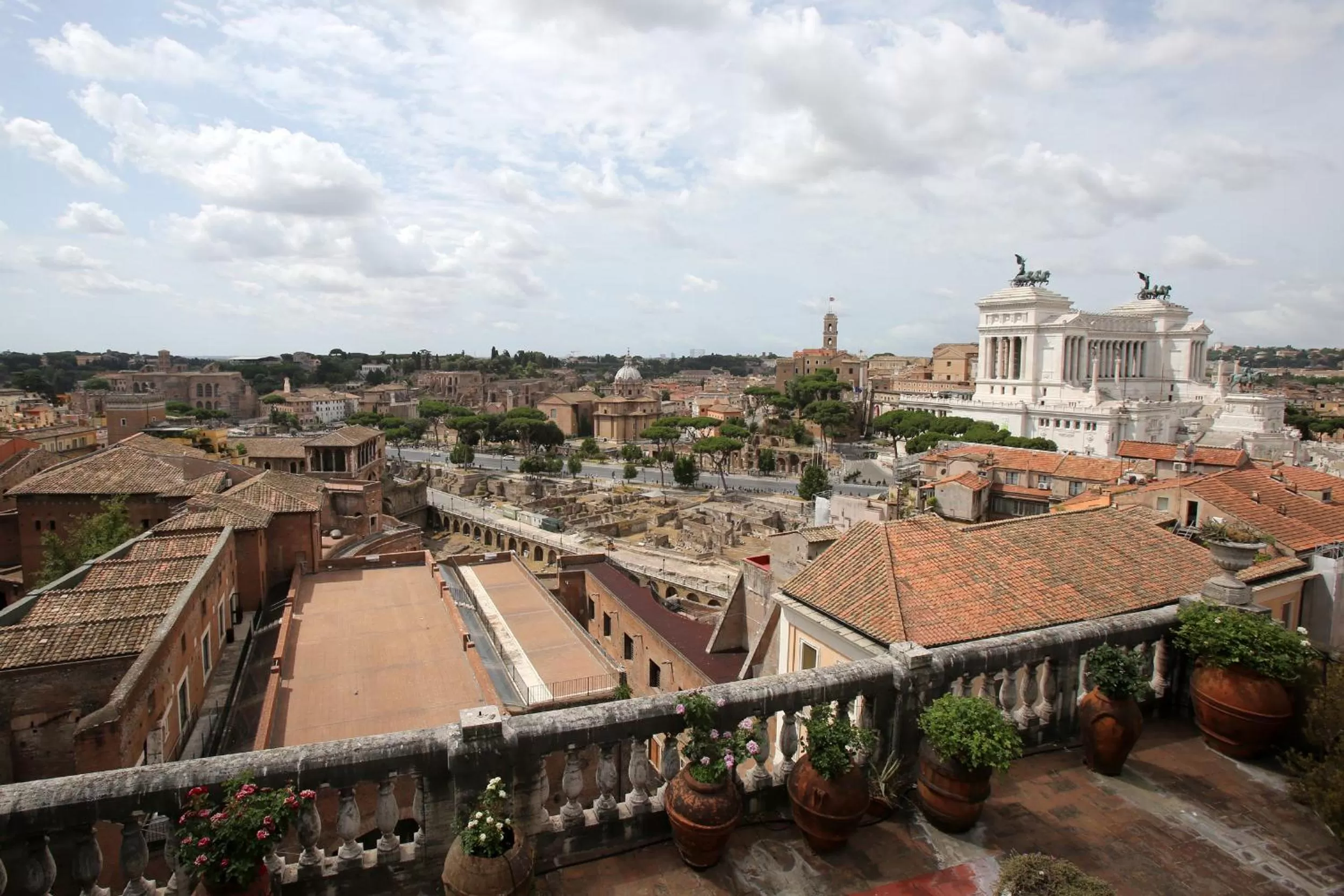 City view in Hotel Traiano
