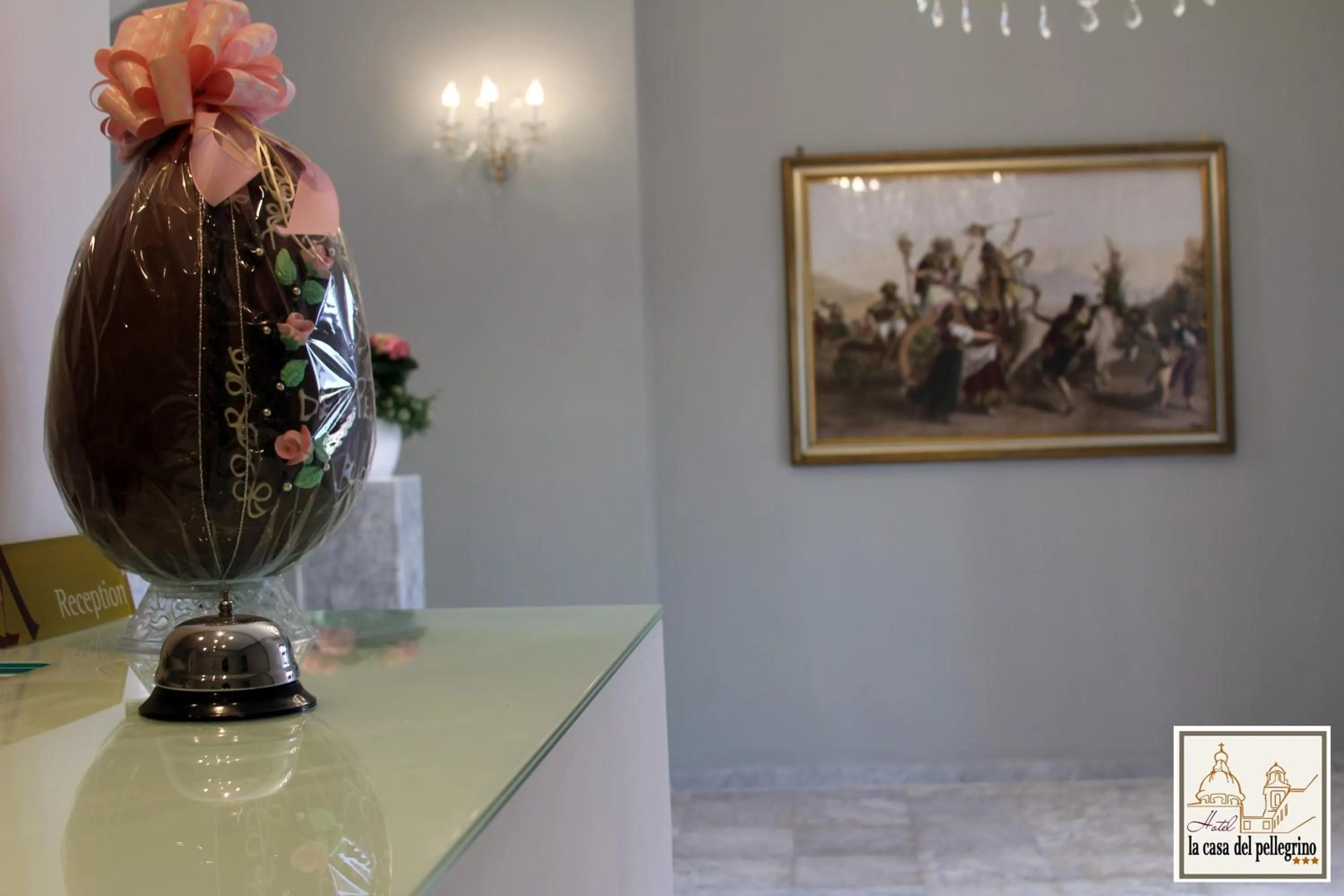 Lobby or reception in Hotel La Casa Del Pellegrino
