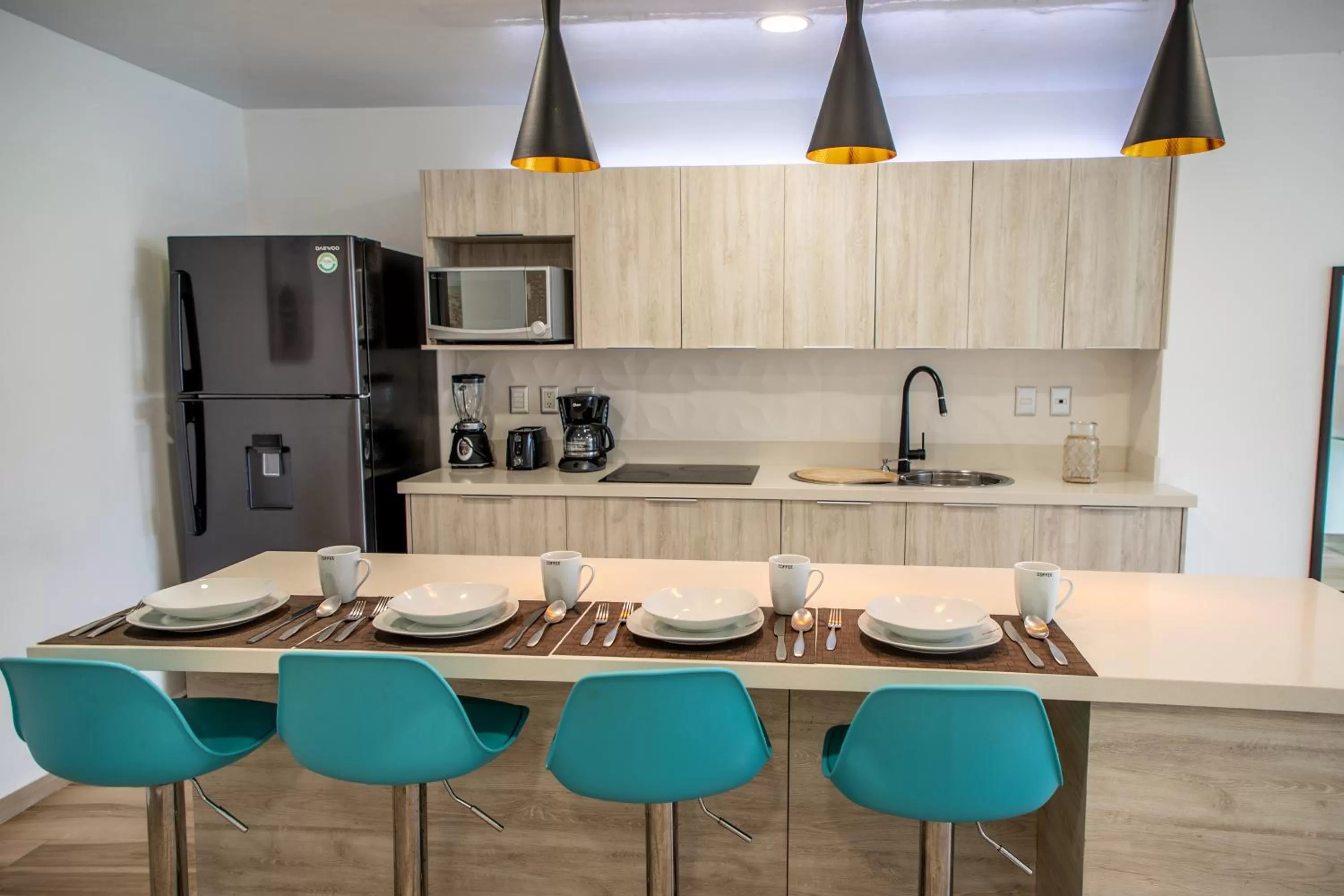 Kitchen or kitchenette in Macondo Quinta Avenida Residences