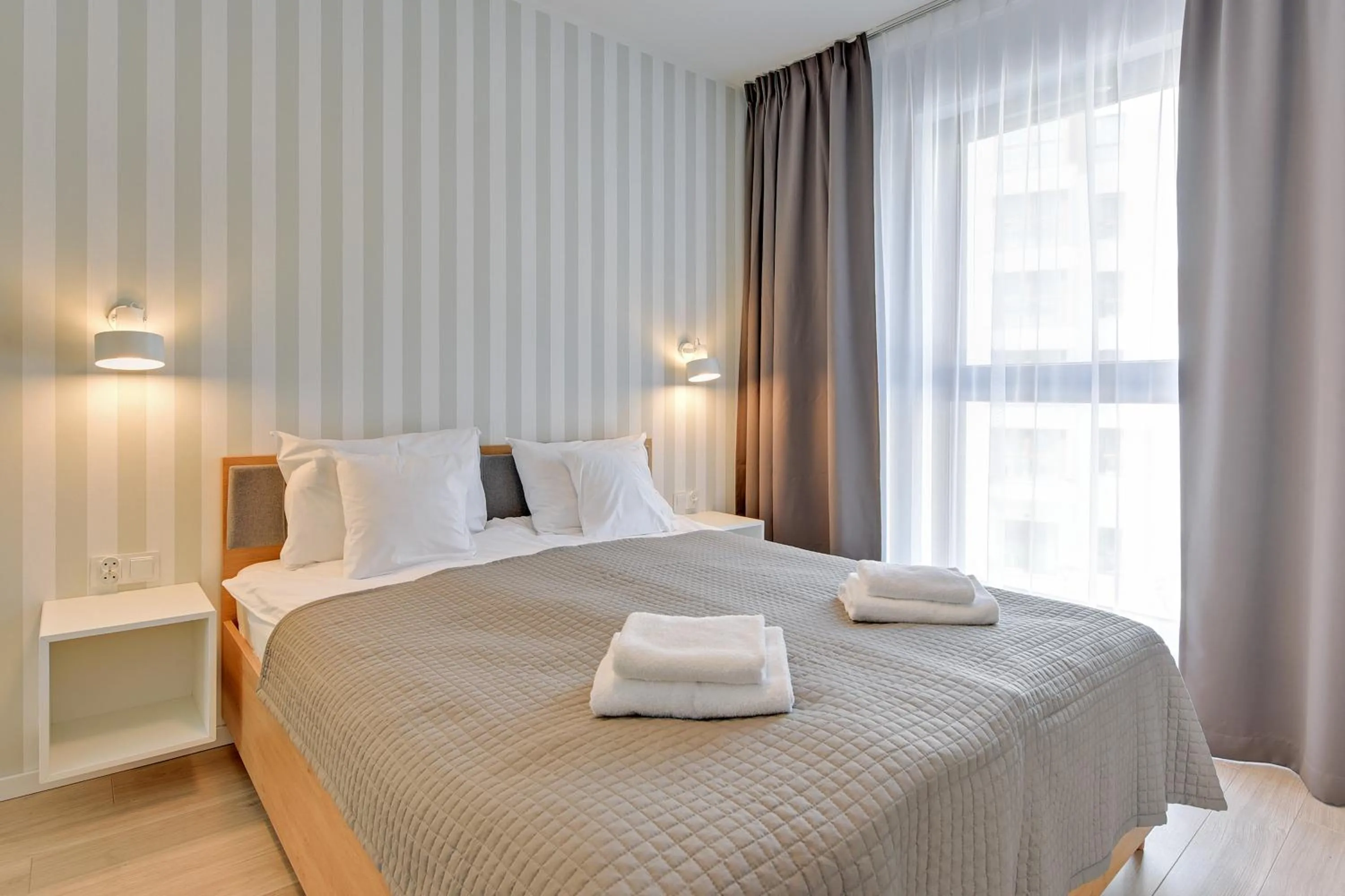 Bedroom, Bed in GRANO APARTMENTS Gdańsk Motława SPA & Wellness