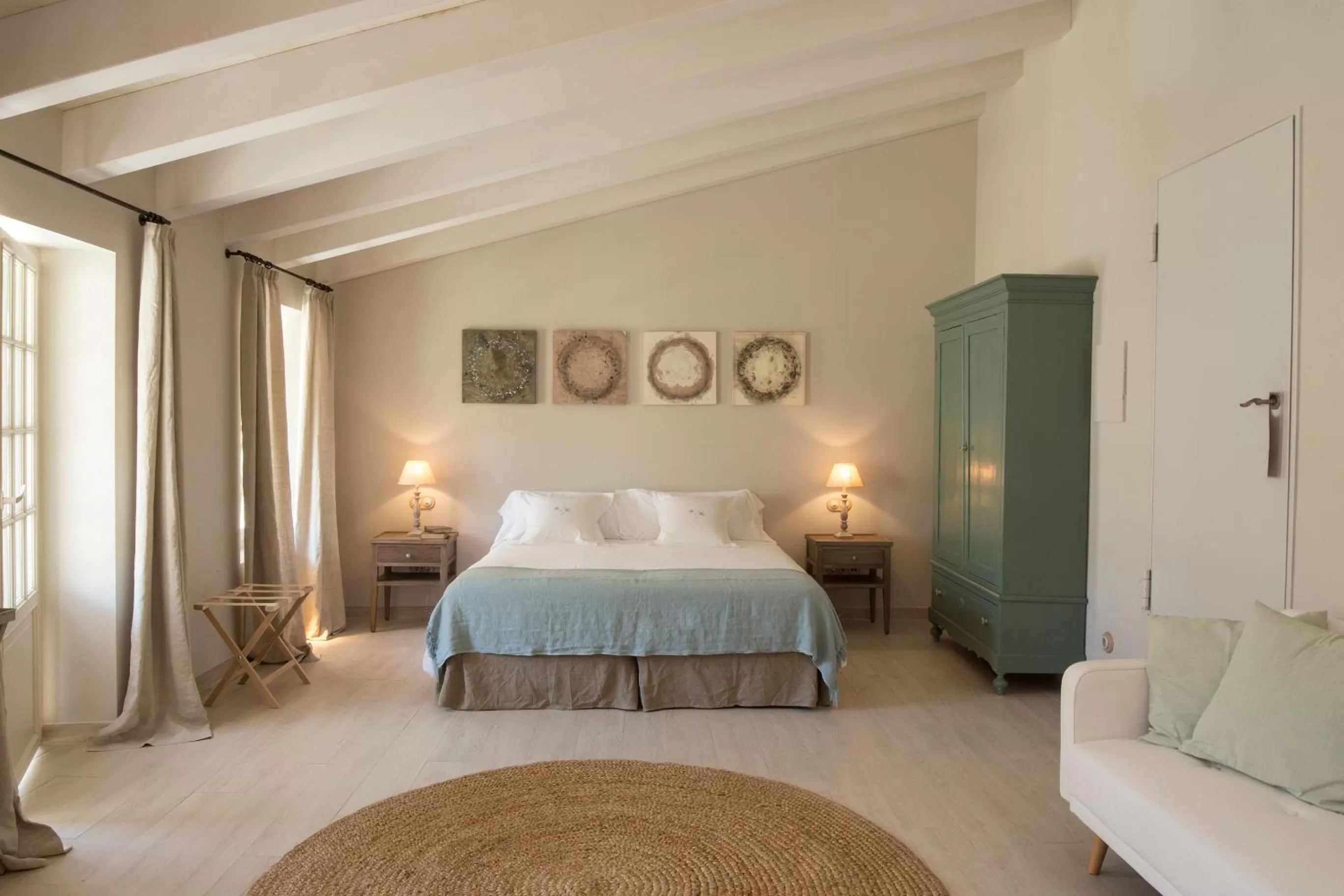 Bedroom, Bed in Jardí de Ses Bruixes Boutique Hotel