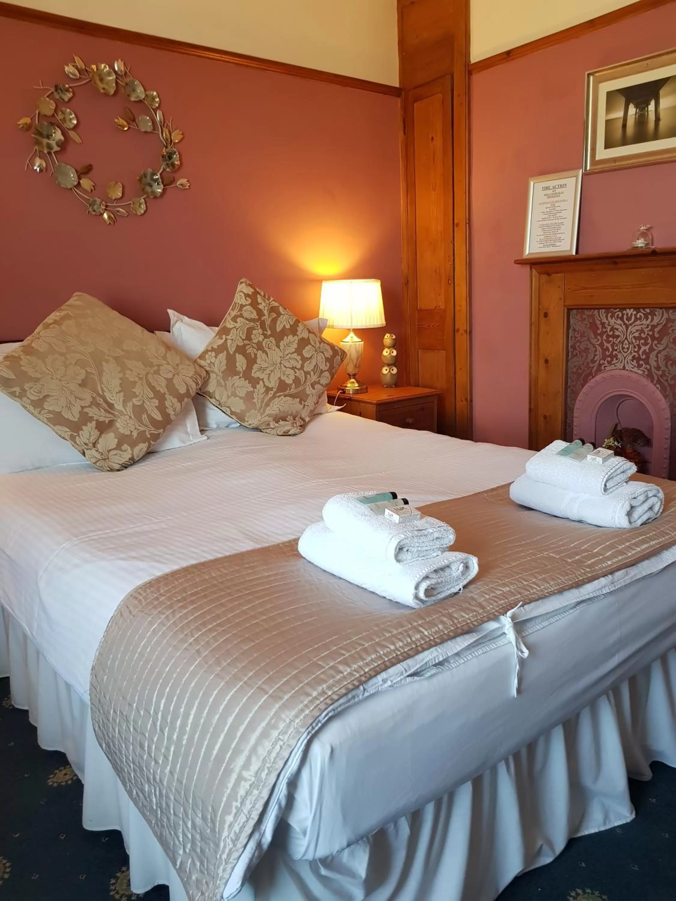 Decorative detail, Bed in Waterfront Hotel