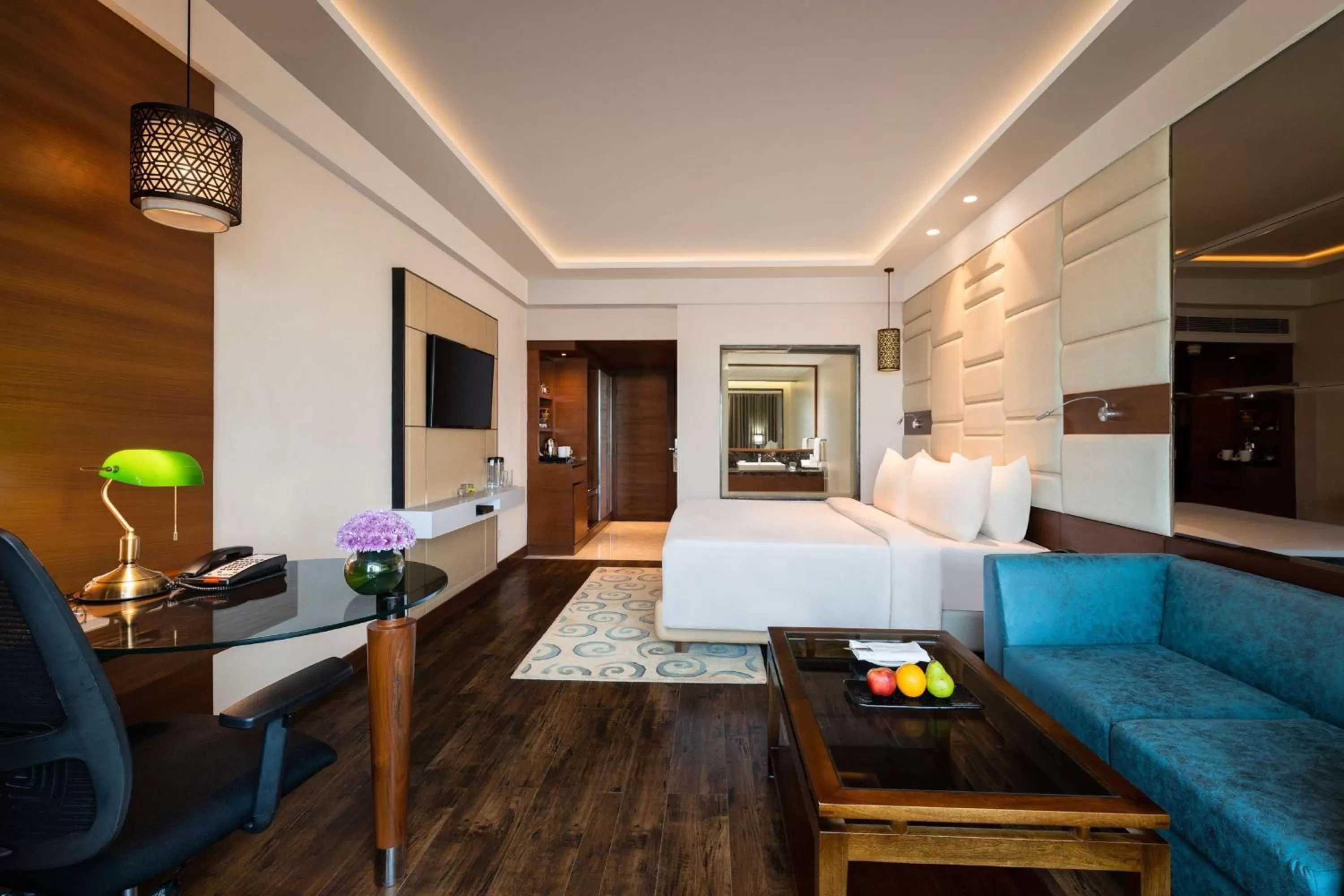 Suite- Enjoy 2 way airport transfers,Complementary 2 pints of beer or 2 IMFL (30 ml) along with 2 veg/non veg platter between 5:00 PM to 7:00 PM in red lounge per night per room. in Radisson Jaipur City Center