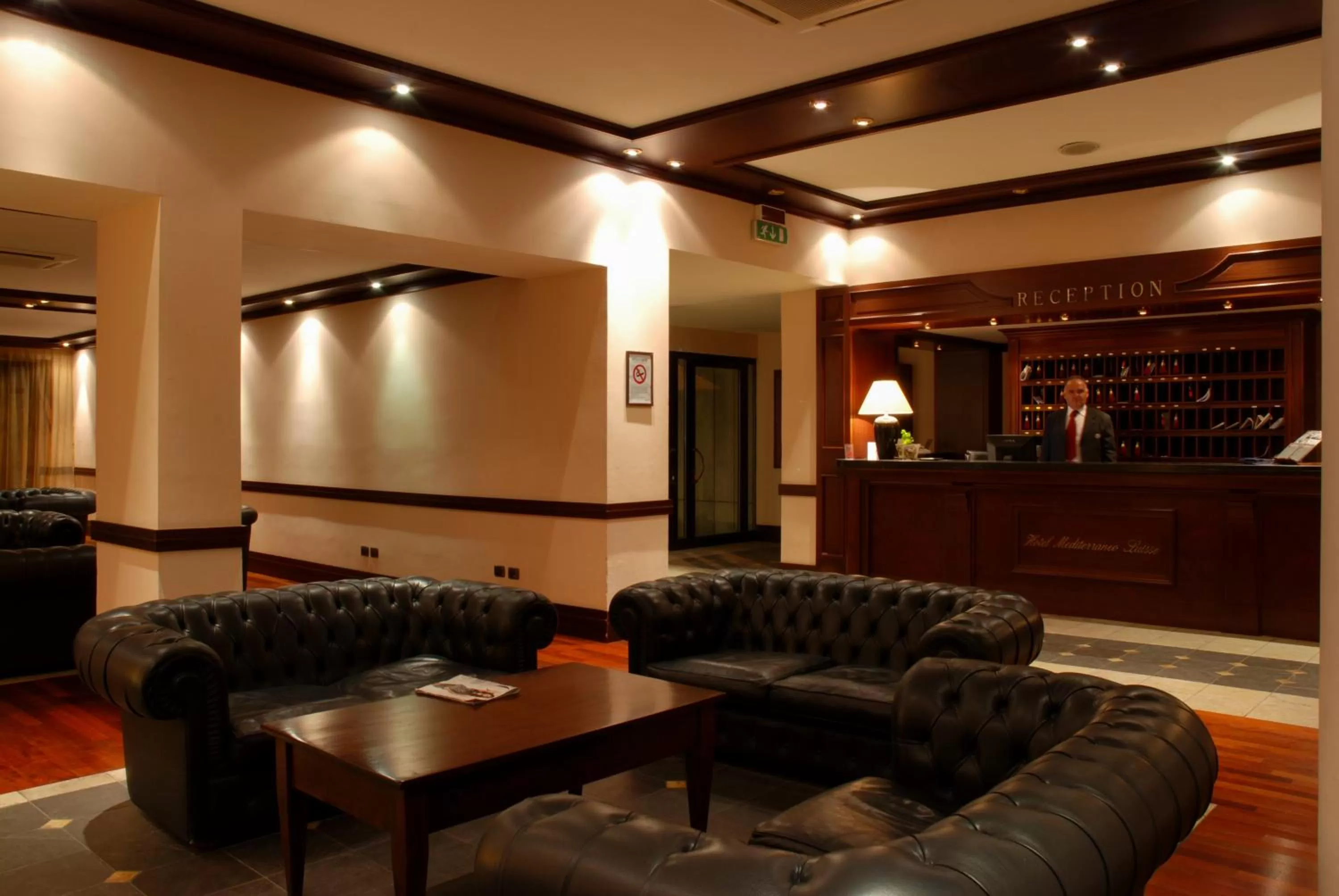 Lobby or reception in Hotel Mediterraneo