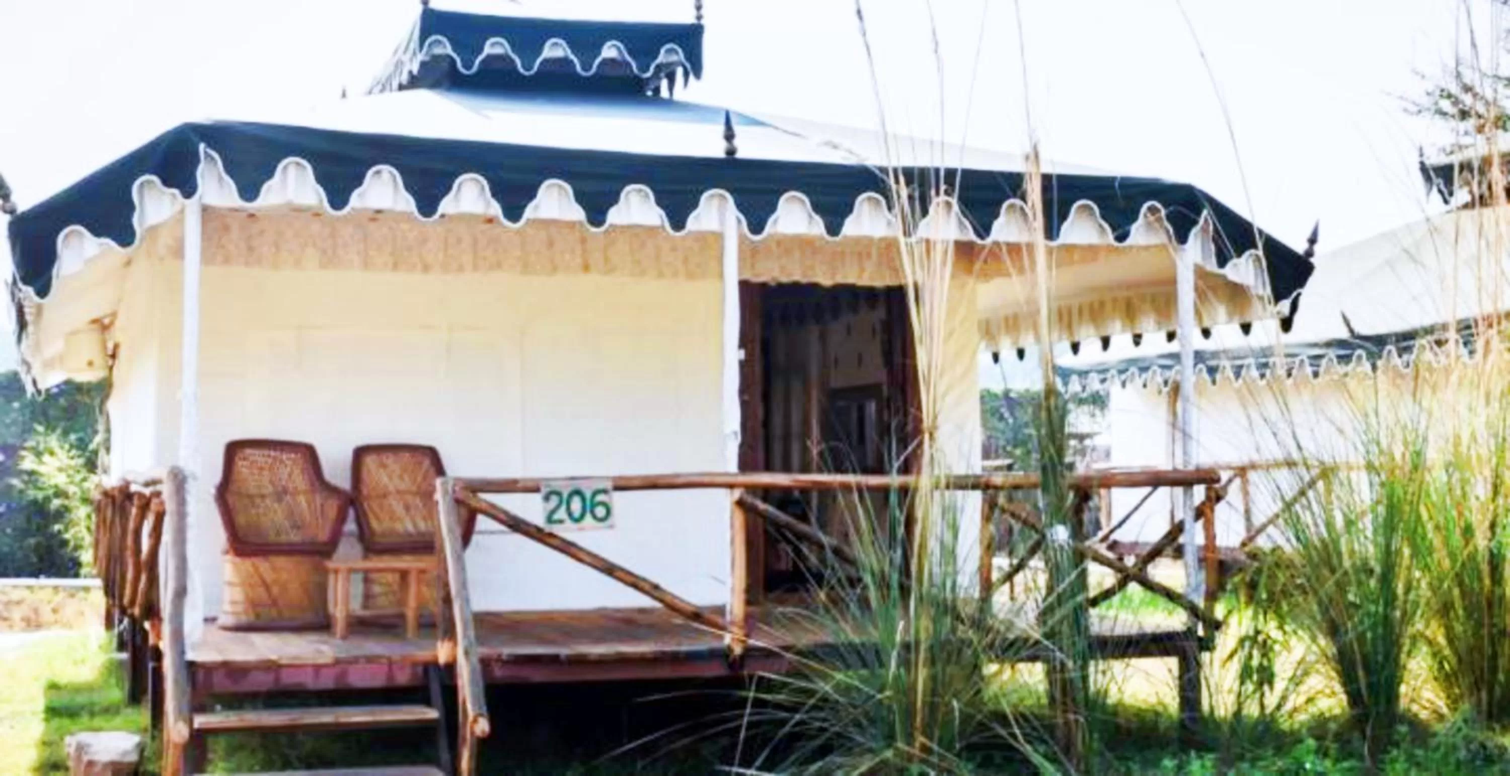 Balcony/Terrace, Patio/Outdoor Area in Sultan Bagh Resort by The Sky Imperial