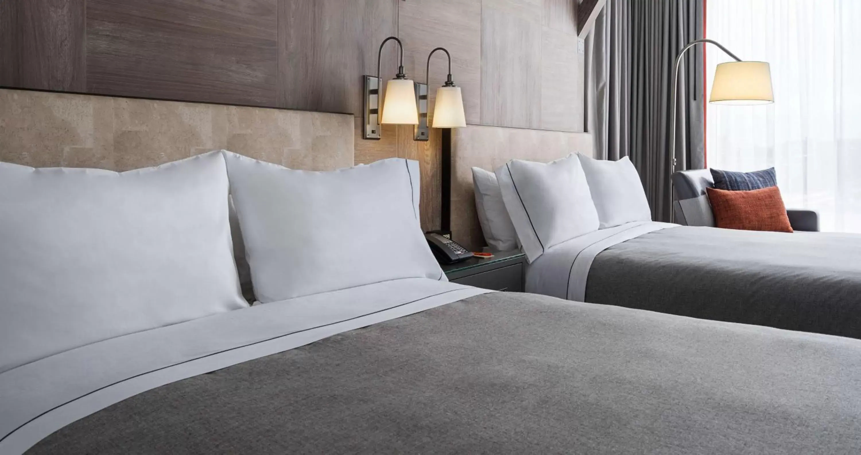 Queen Room with Two Queen Beds and River View in Canopy By Hilton Washington DC The Wharf Queen Room with Two Queen Beds and River View in Canopy By Hilton Washington DC The Wharf