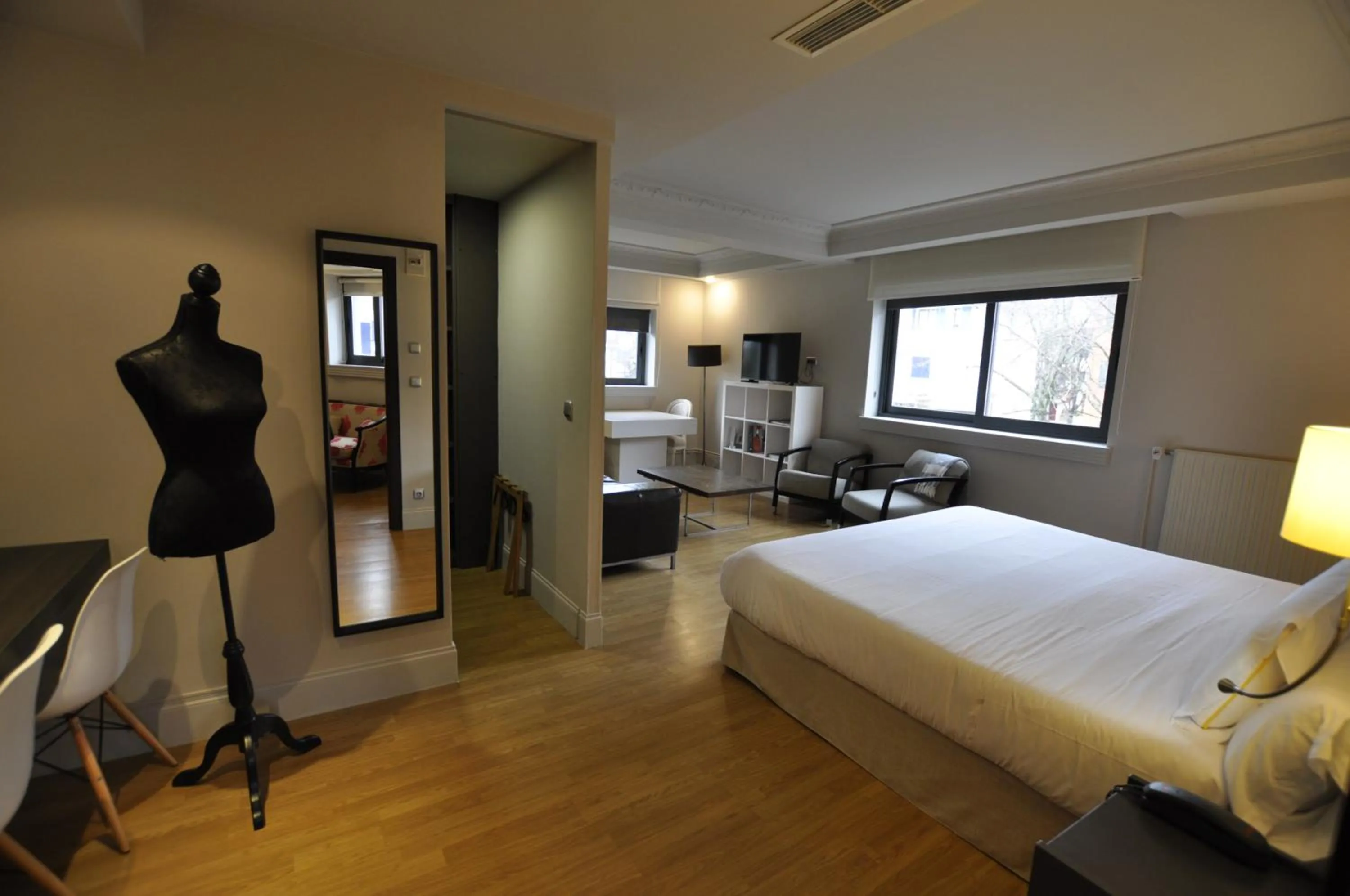 Bed in Hotel Rio Bidasoa