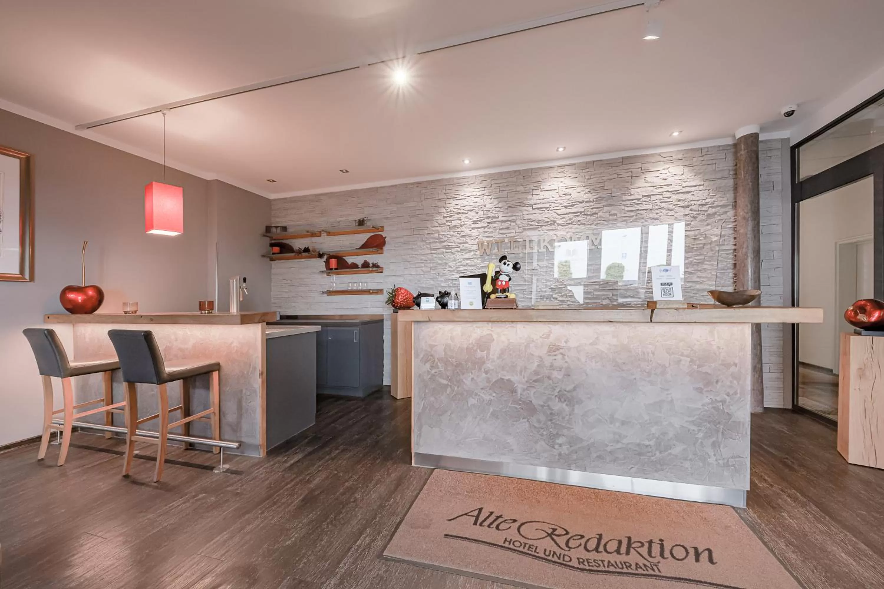 Lobby or reception in Hotel Alte Redaktion