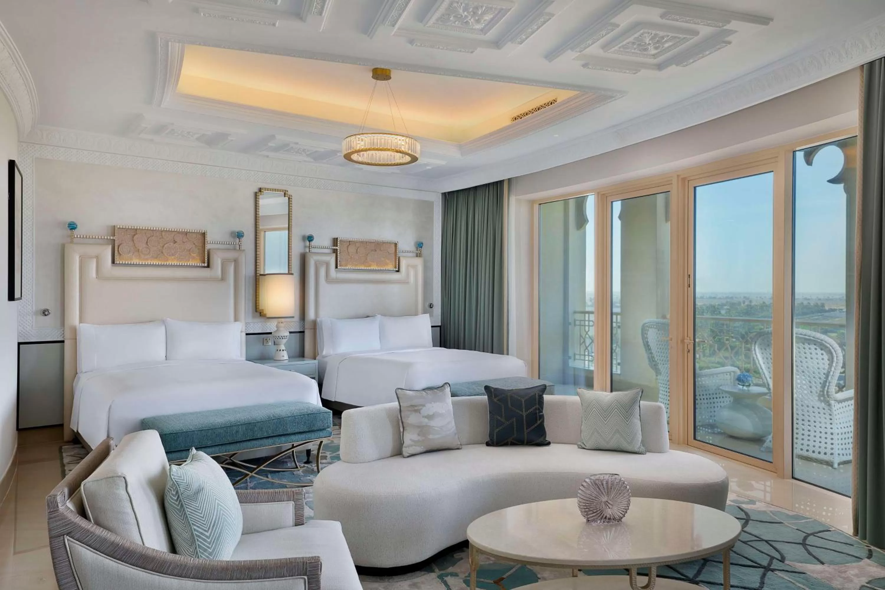 Living room, Bed in Waldorf Astoria Ras Al Khaimah