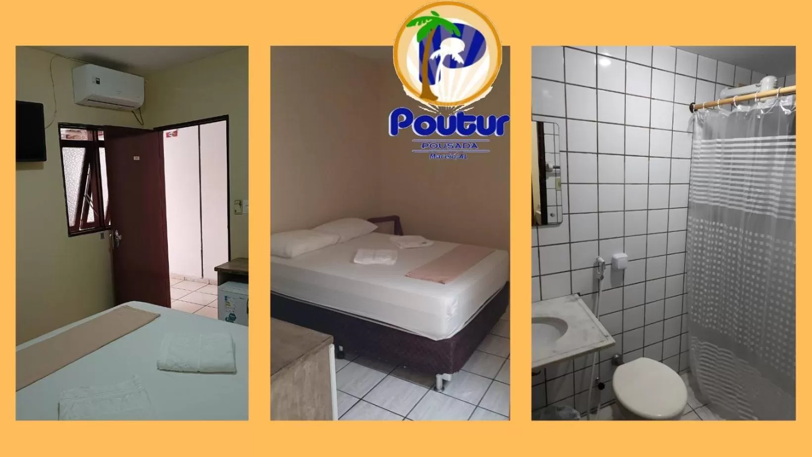 Bed in Poutur Pousada