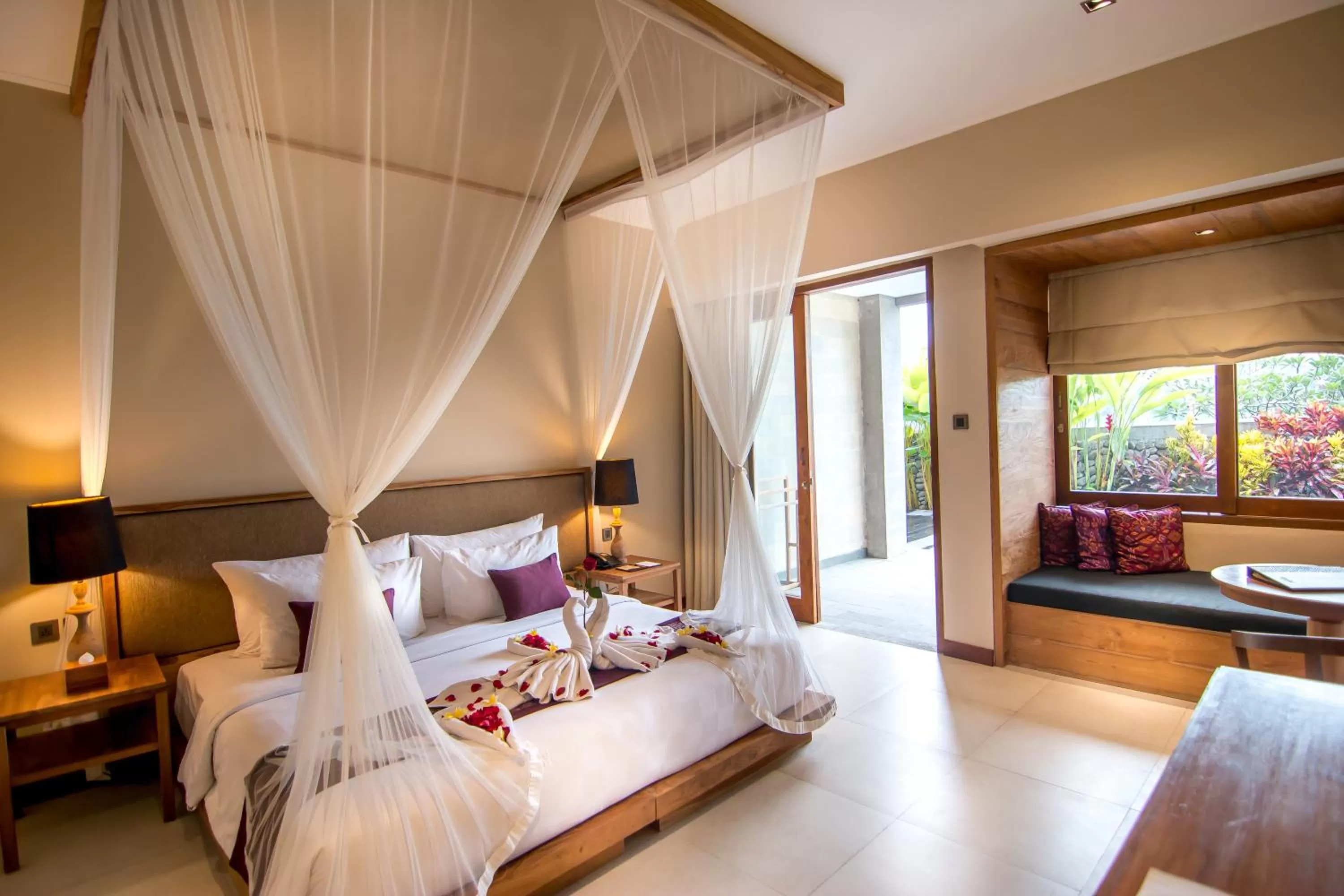 Bedroom, Bed in Ulun Ubud Resort - CHSE Certified