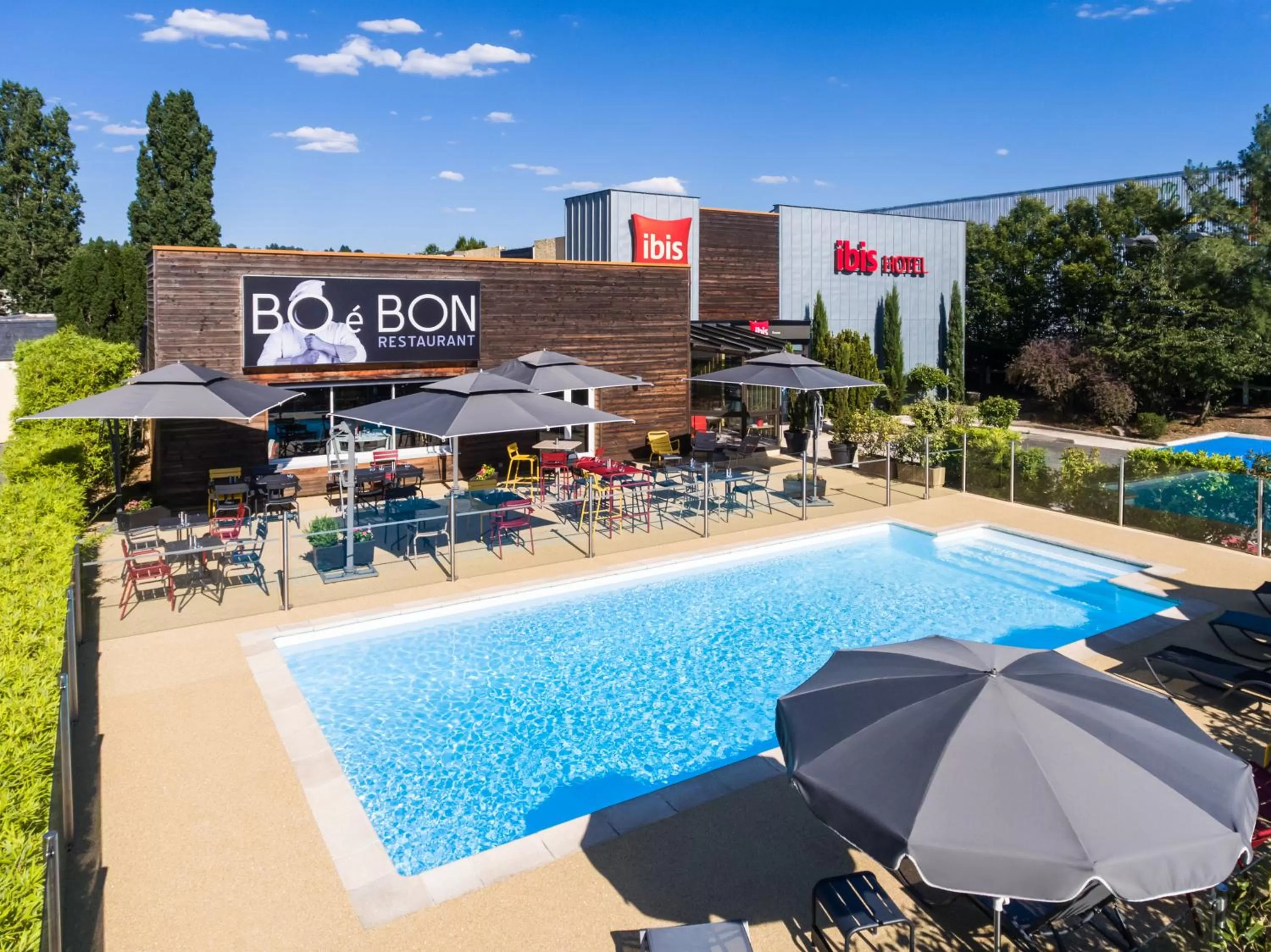 Bird's eye view in Ibis Roanne Le Coteau Hotel Restaurant