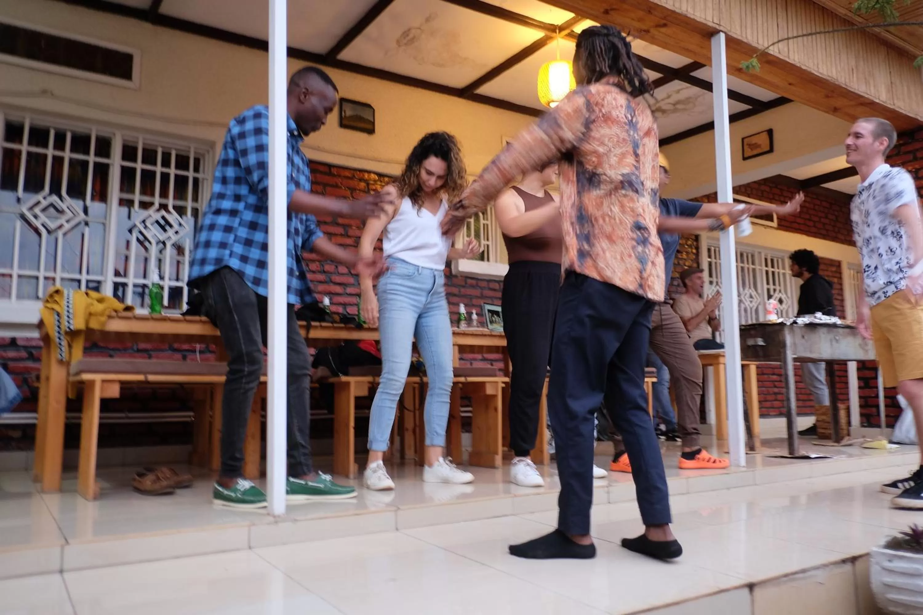 group of guests in INZOZI AFRICA HOUSE B&B- Kacyiru
