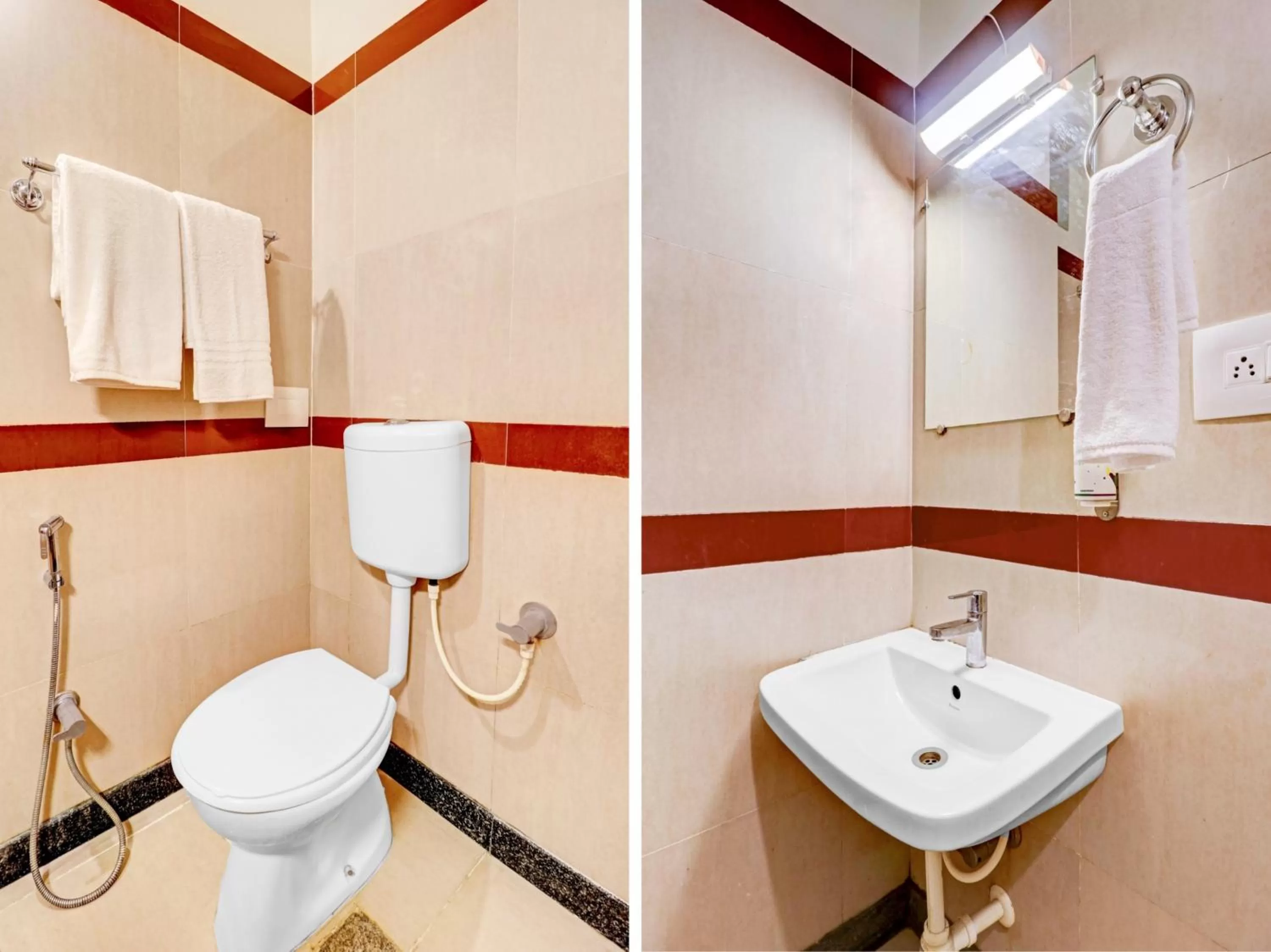 Toilet in Treebo Benaka Residency