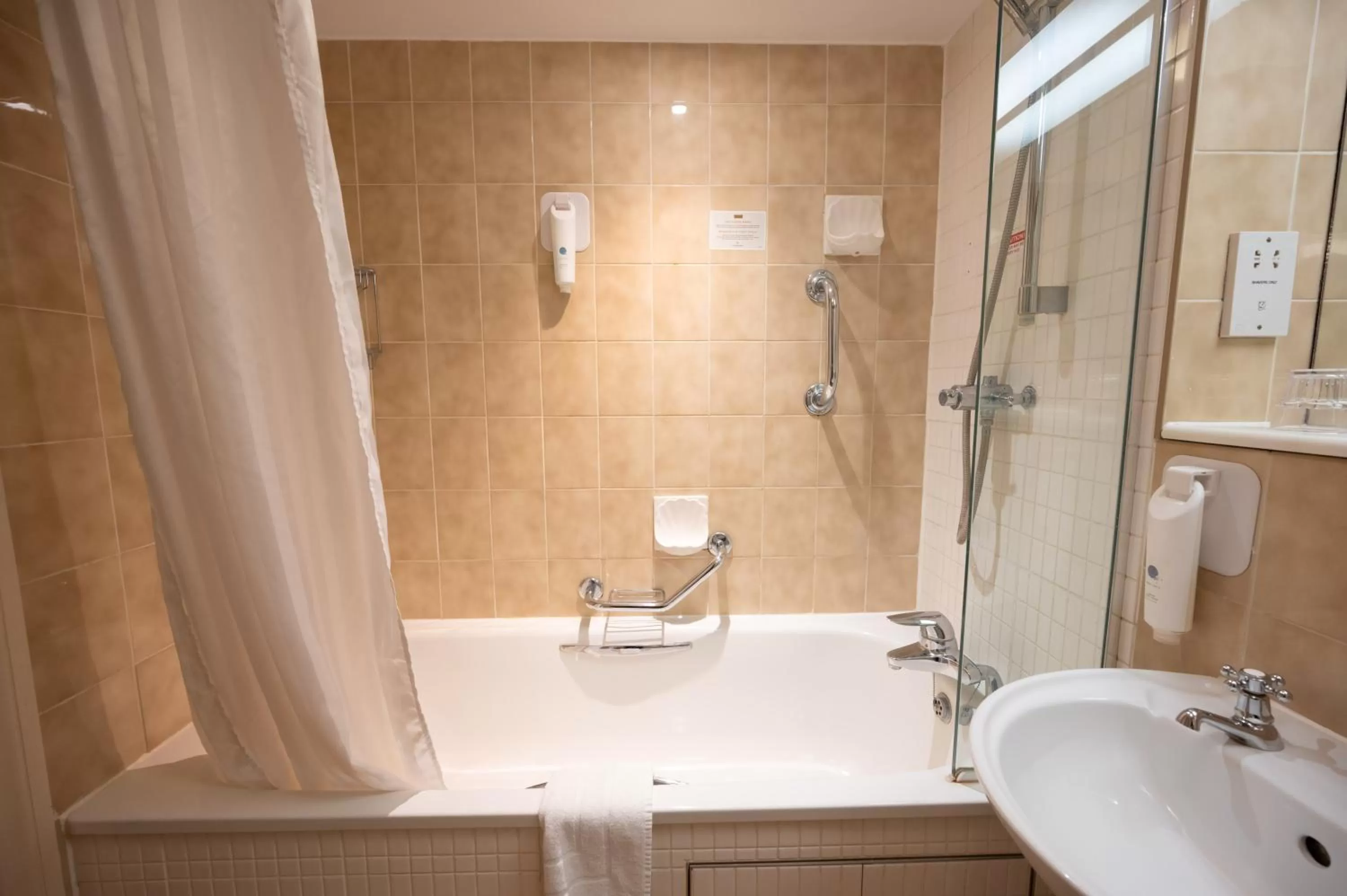 Bathroom in Castle and Ball by Greene King Inns