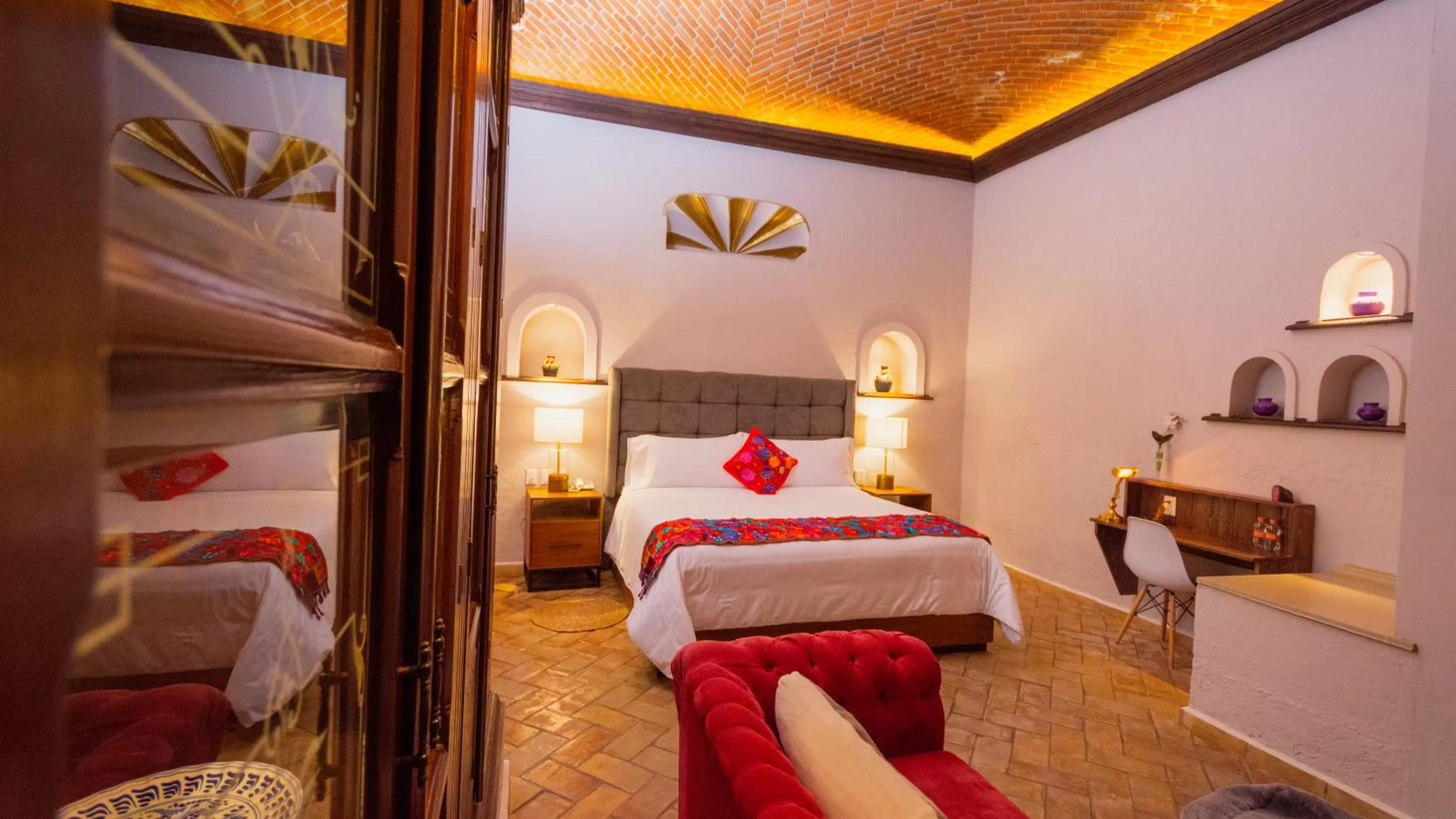 Bed in Casa Eva Hotel Boutique & Spa