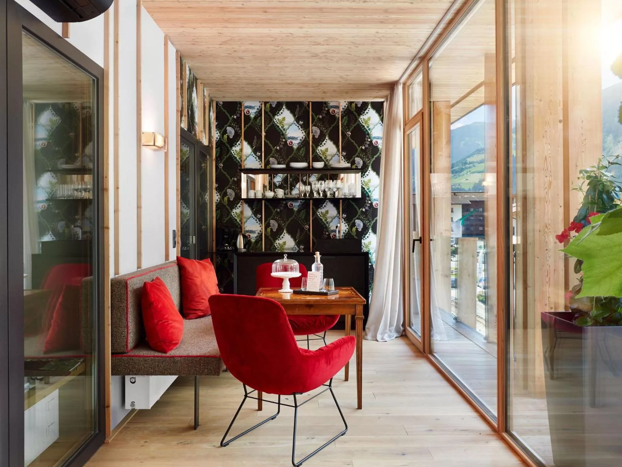 Living room in Small Luxury Hotel of the World - DasPosthotel