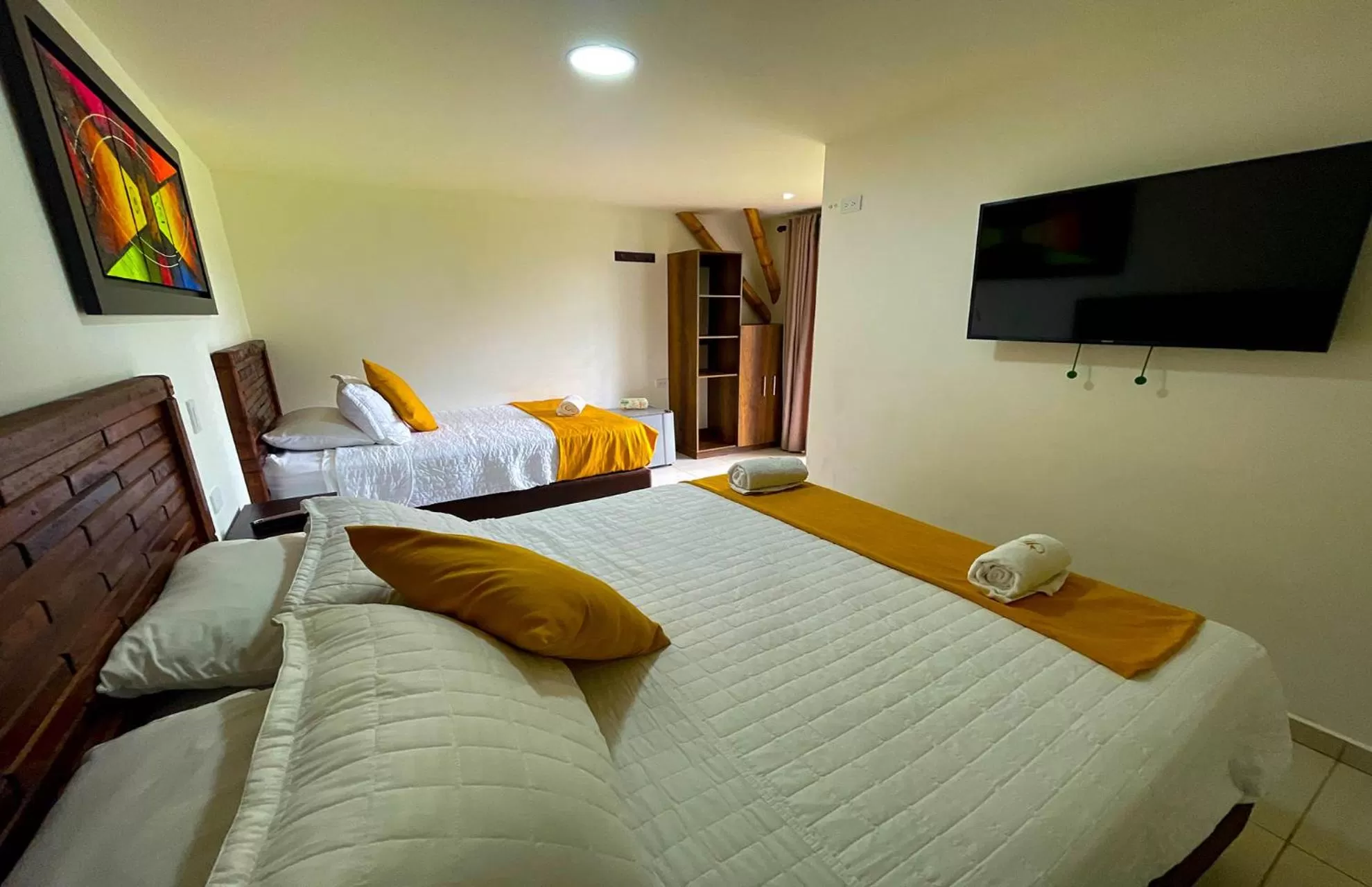 Bed in La Victoria Hotel Campestre