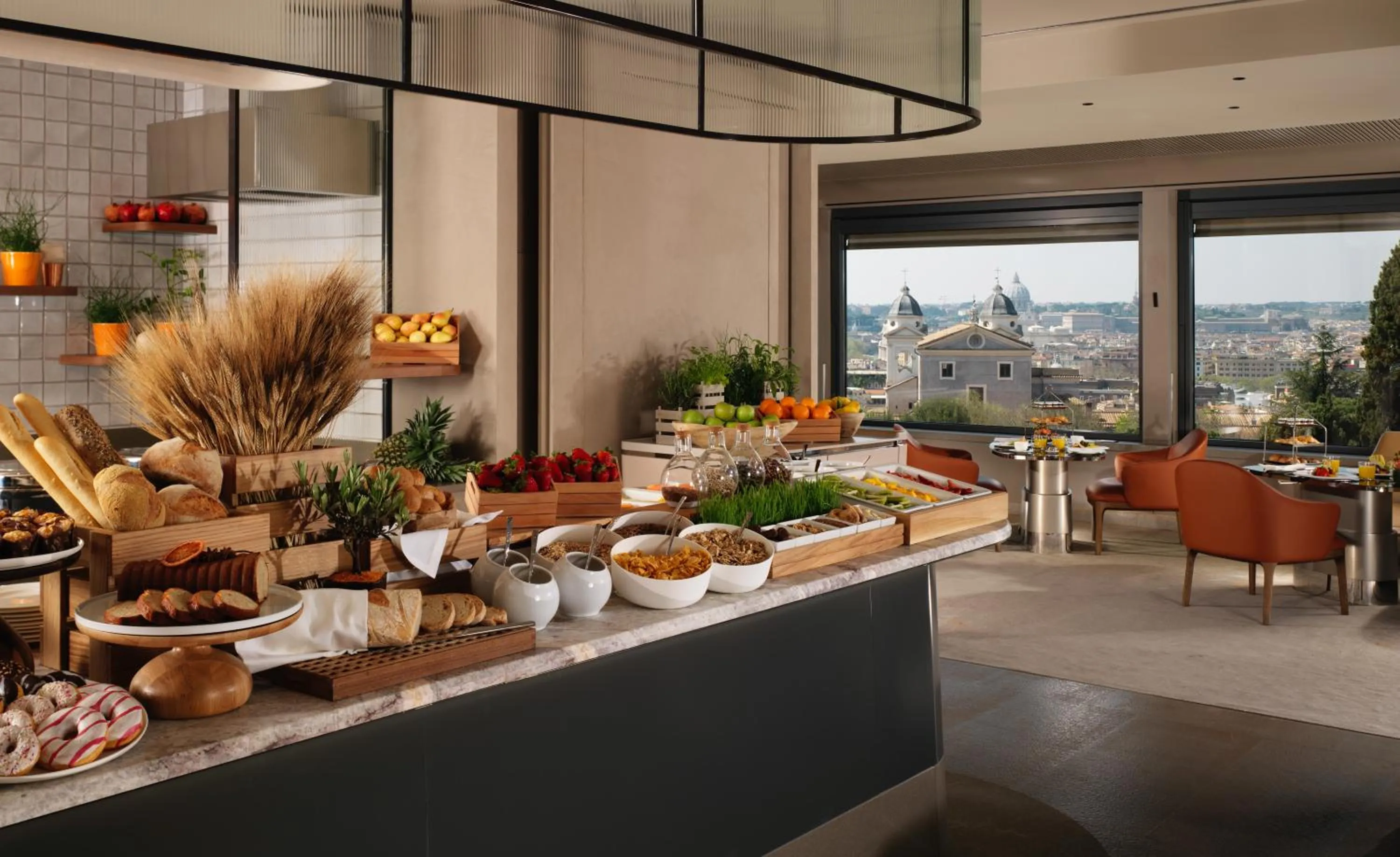 Buffet breakfast in Hotel Eden - Dorchester Collection