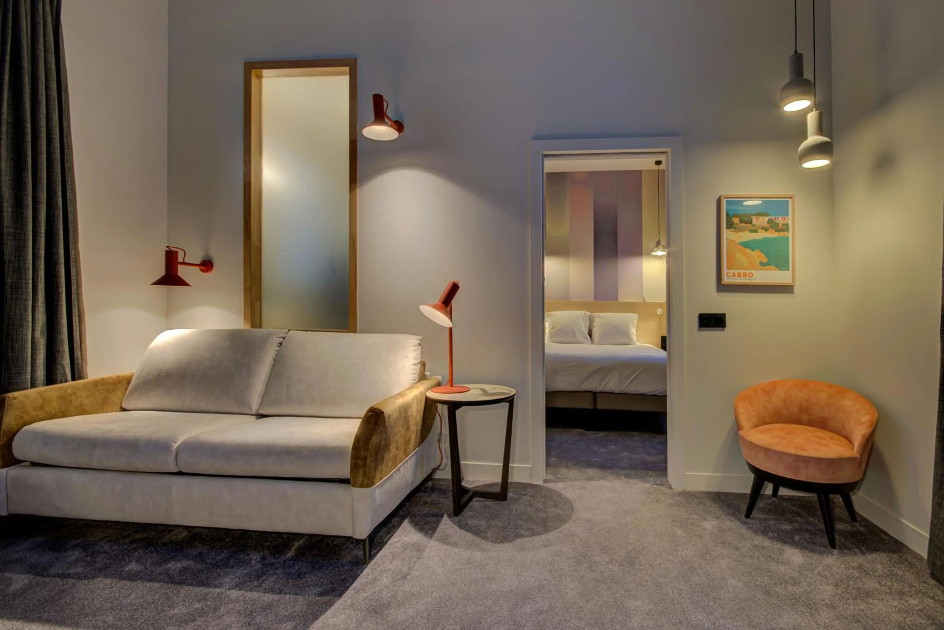 Living room, Bed in Alex Hotel & Spa