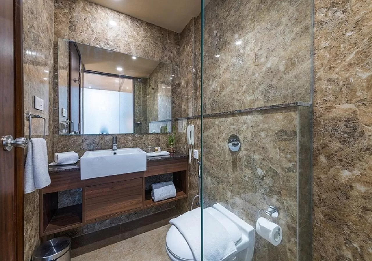 Bathroom in Hotel Cachar Club