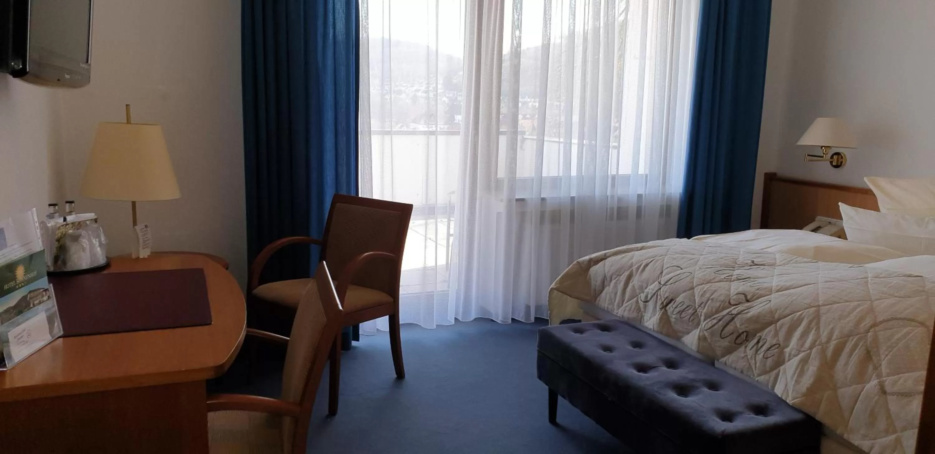 View (from property/room), Bed in Sonnenhof