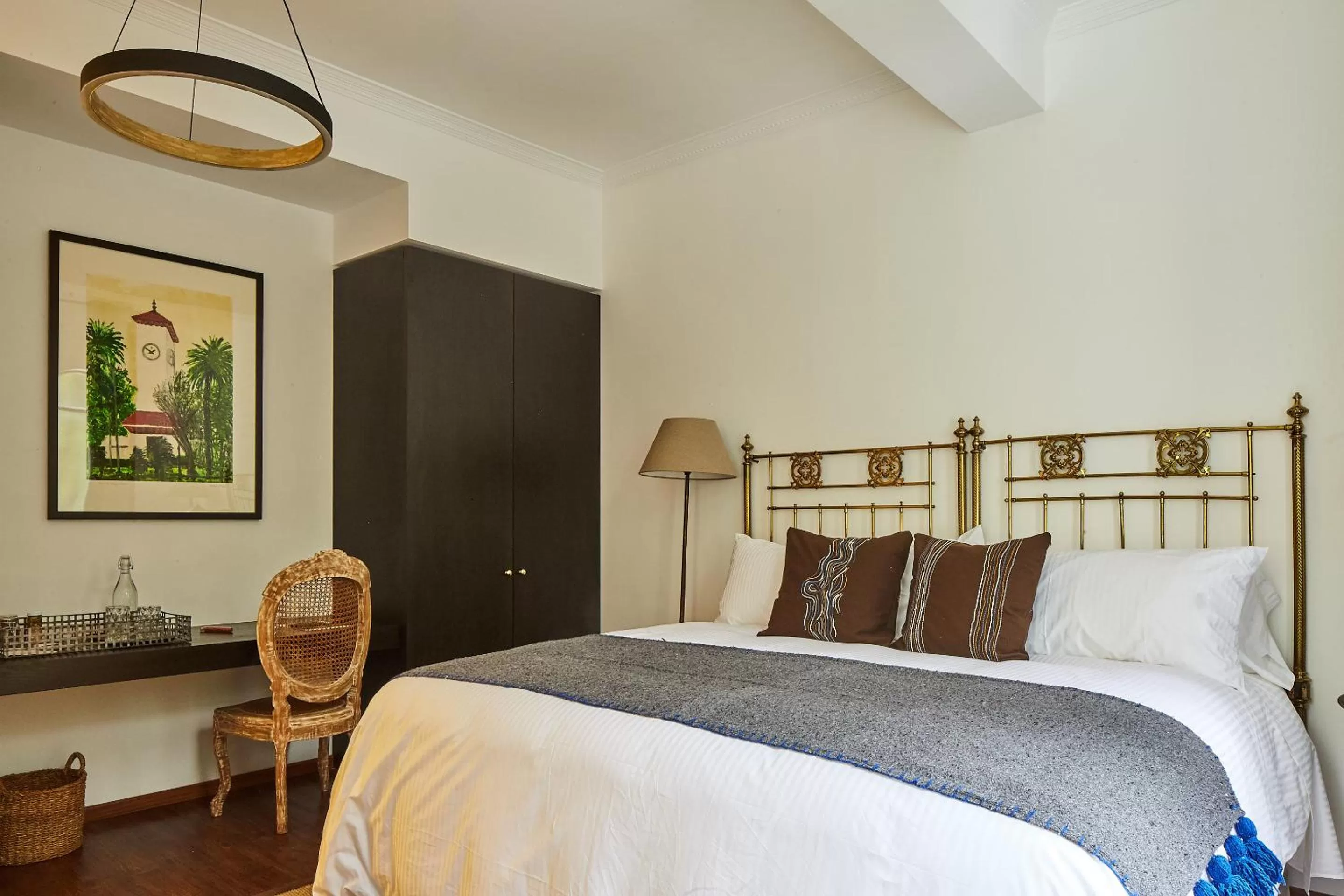 Bed in Orchid House Mexico City