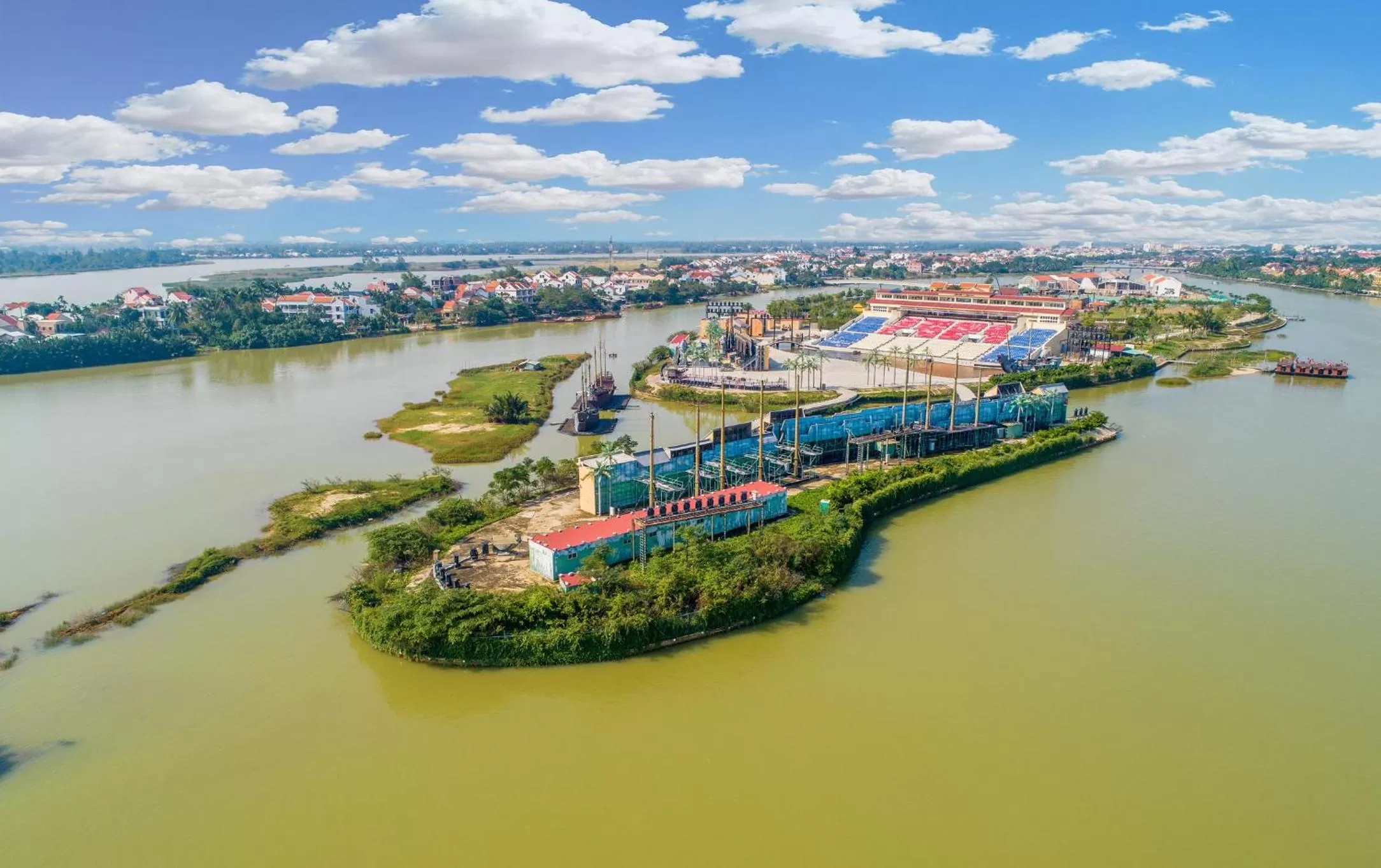 River view, Bird's-eye View in TRIPLE Riverside Villa Hotel HoiAn