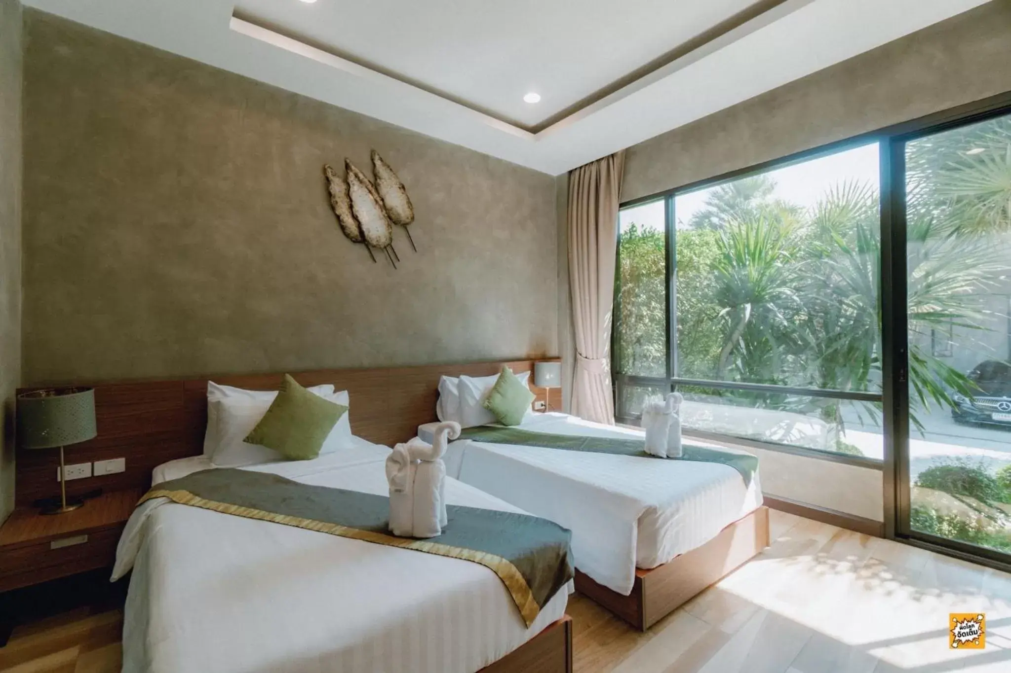 Twin Room with Garden View in Blue River Resort Twin Room with Garden View in Blue River Resort