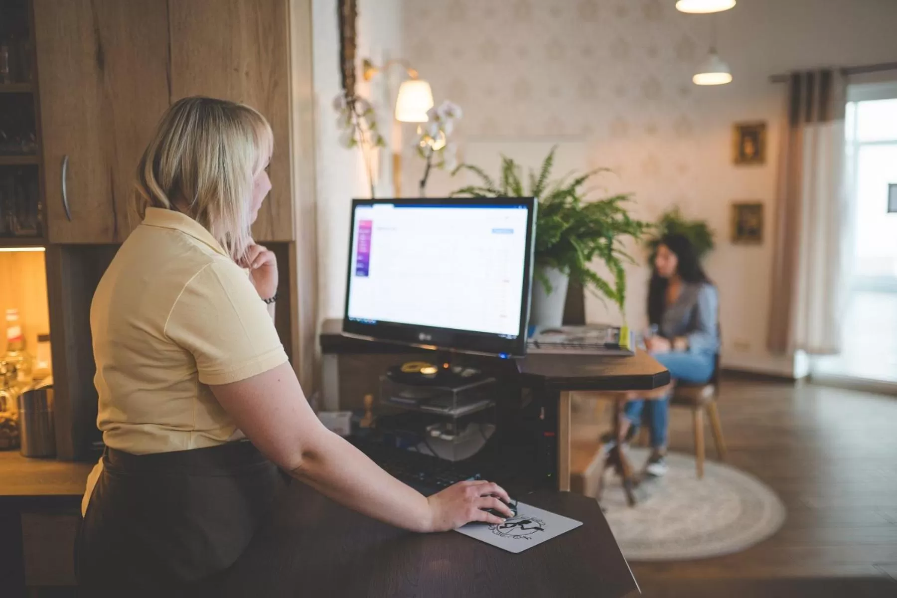 Lobby or reception in Hotel Nahetal