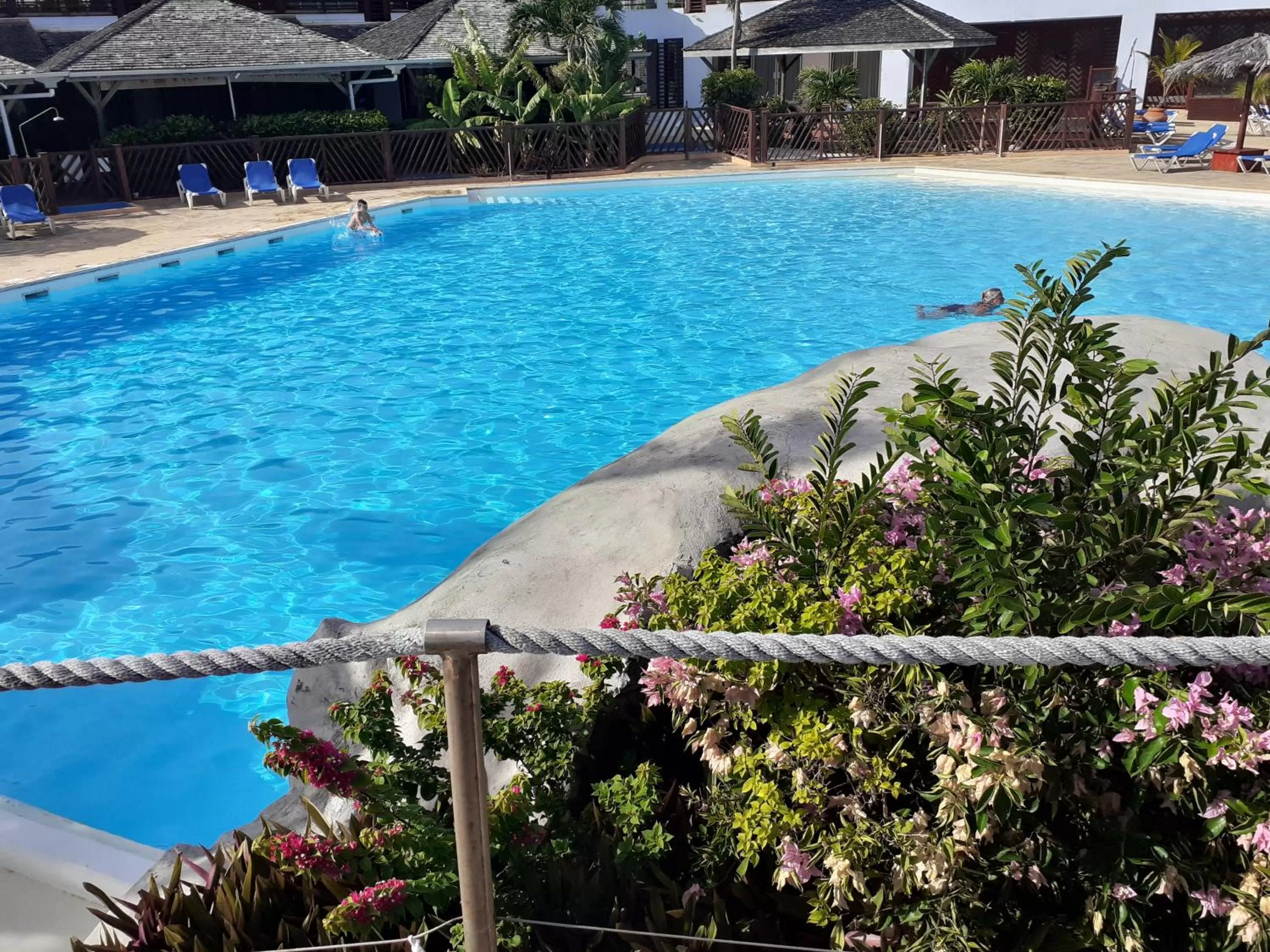 Pool view in Le Studio les Tropiques au Village MANGANAO