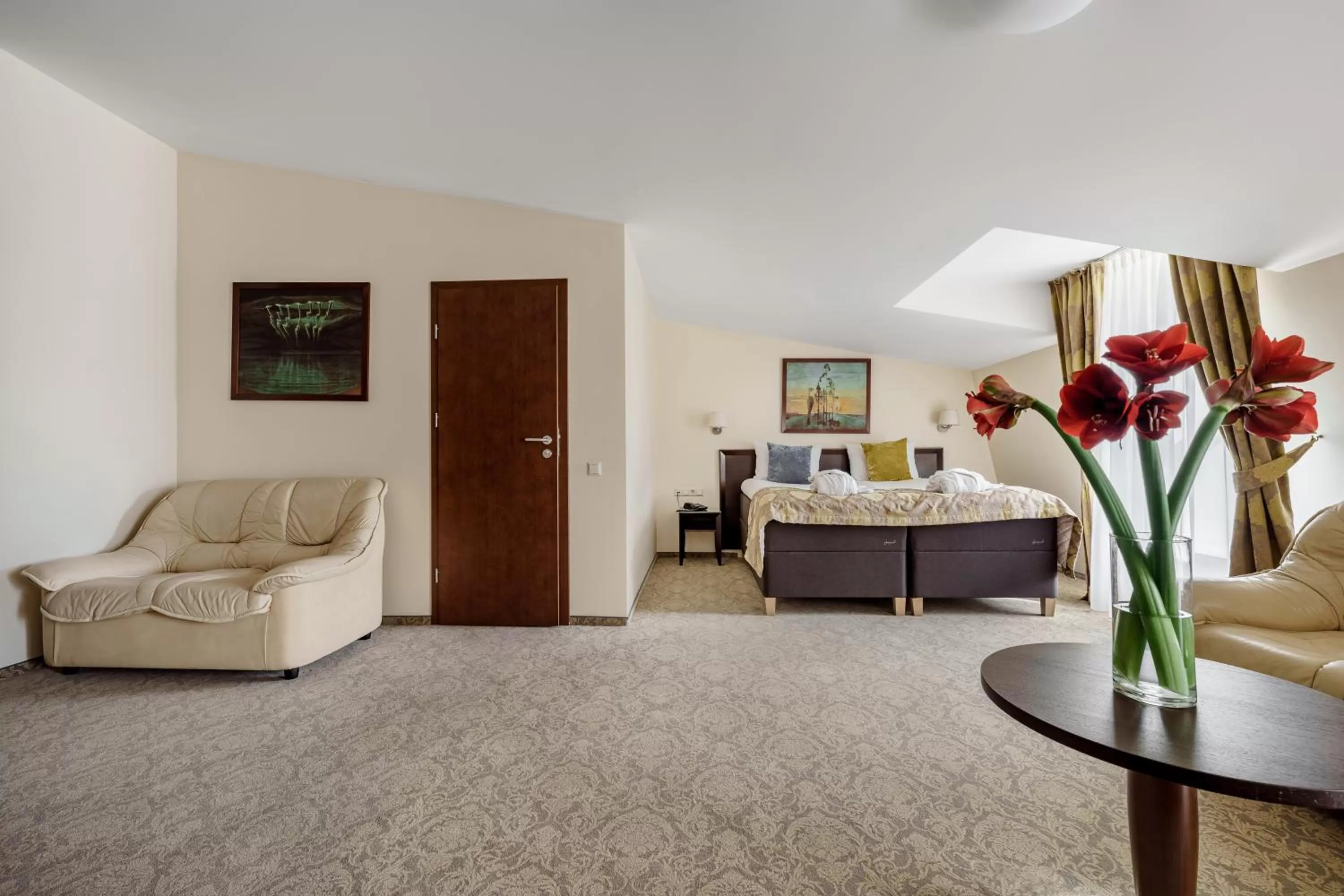 Bed in Euterpe Hotel