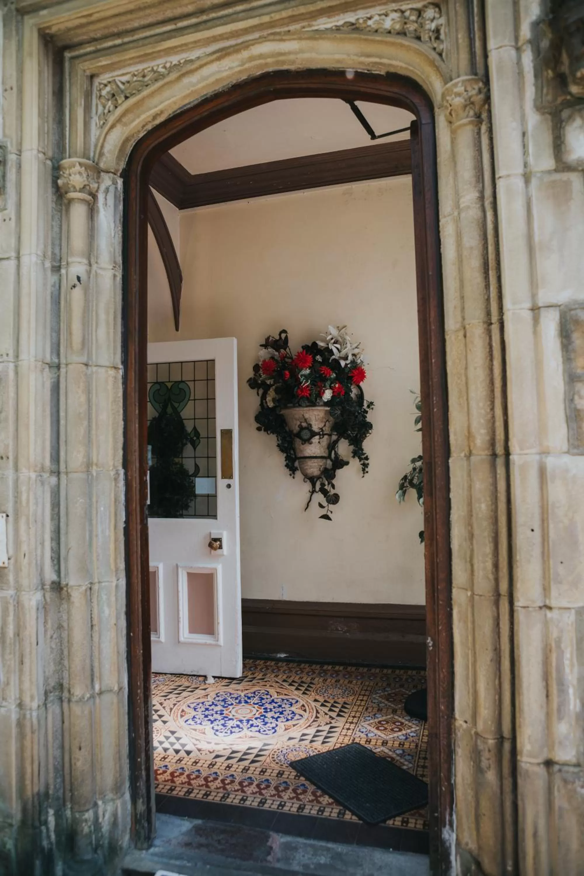 Bed in Rosehill House Hotel