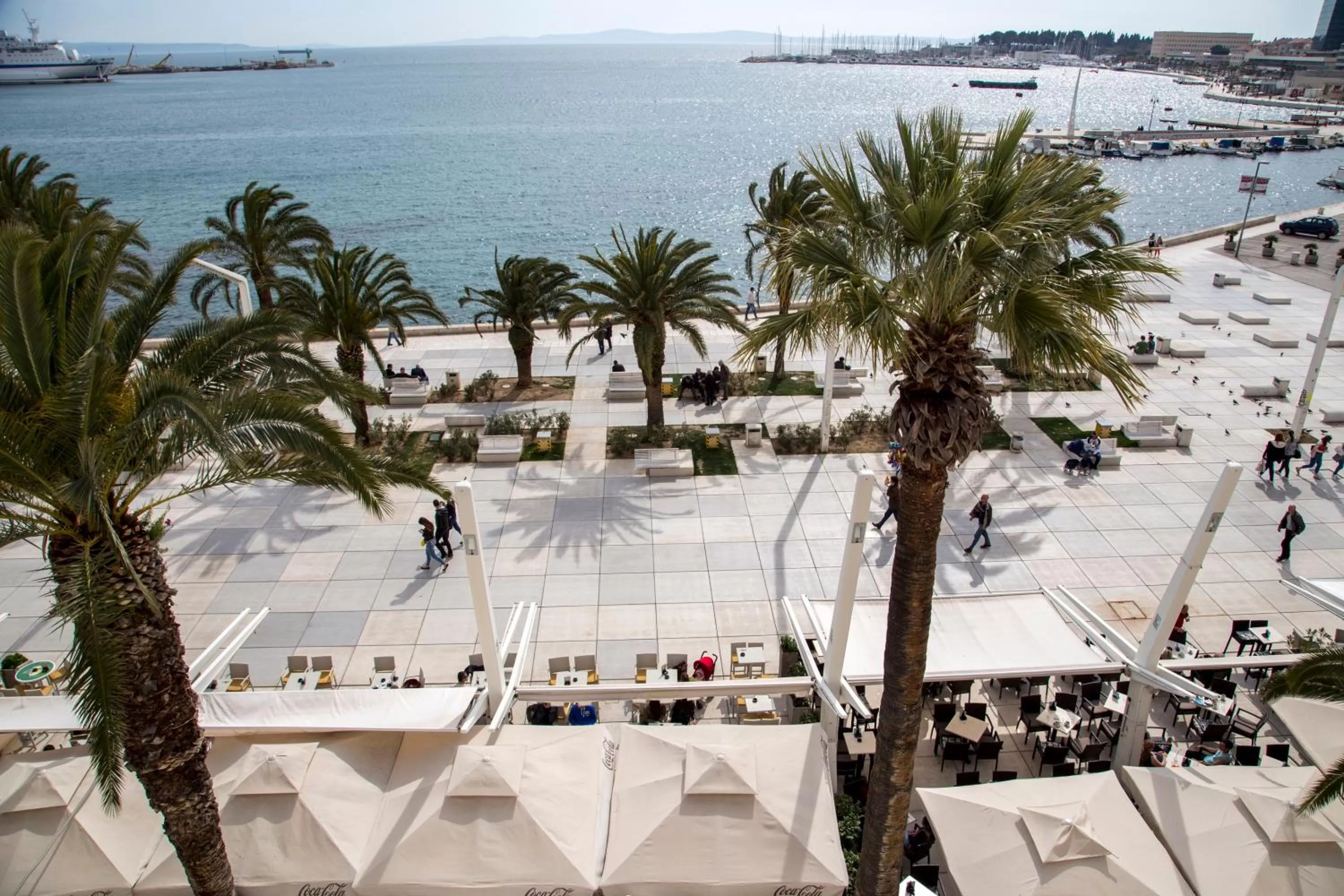 City view, Sea View in Luxury rooms Skystar-Split