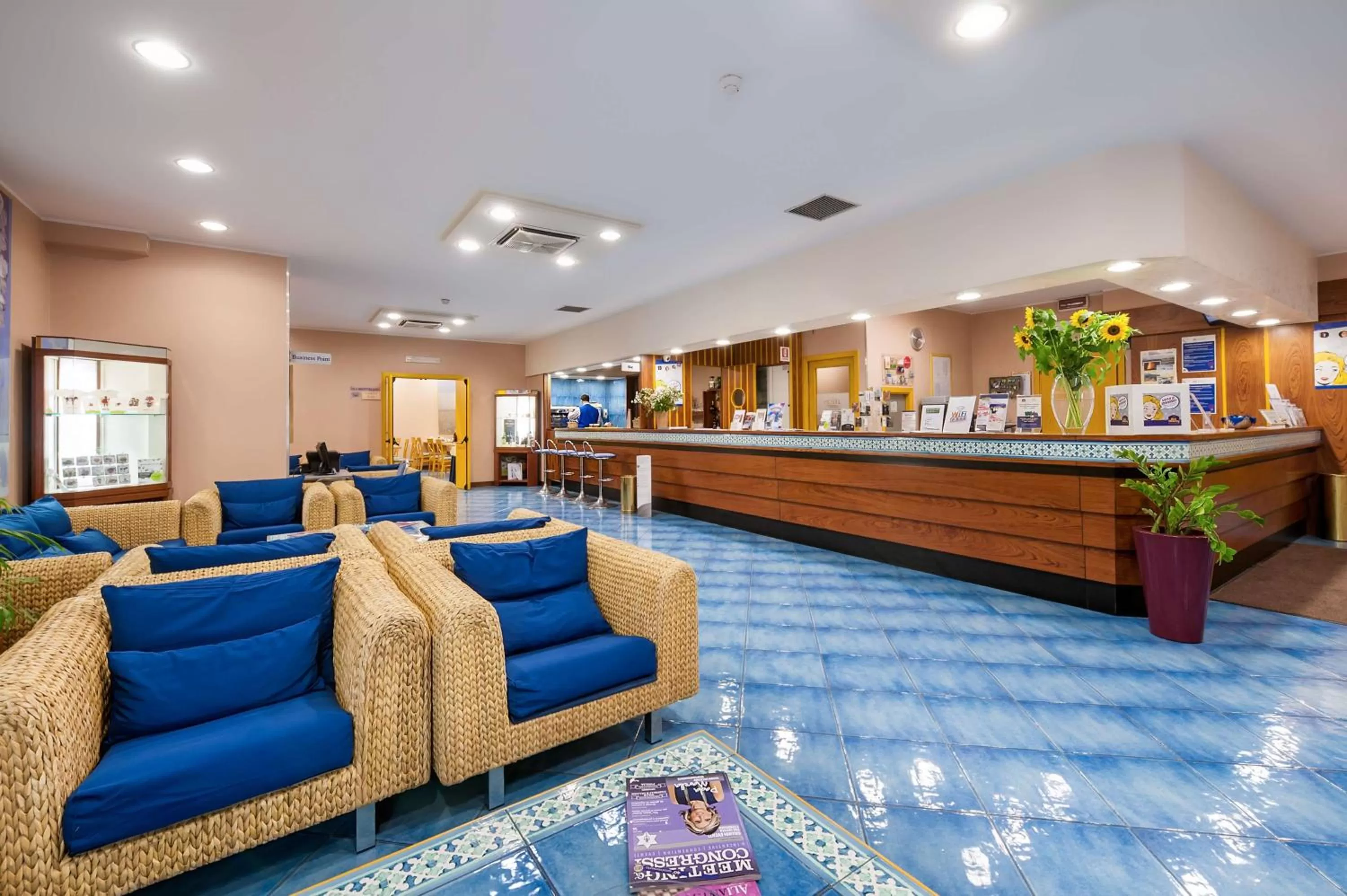Lobby or reception in Best Western Hotel Mediterraneo