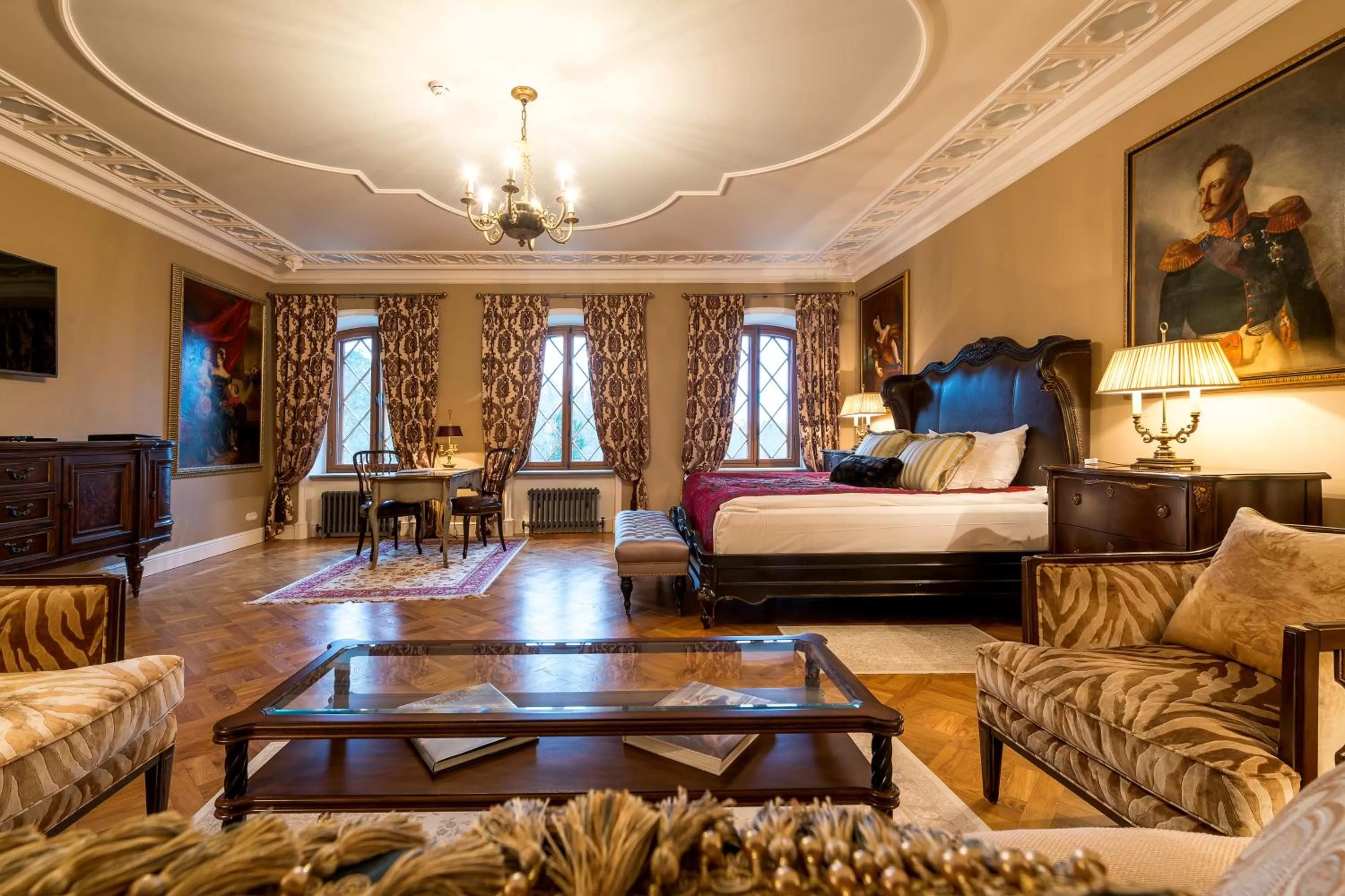 Living room, Bed in Schloss Fall, Keila-Joa