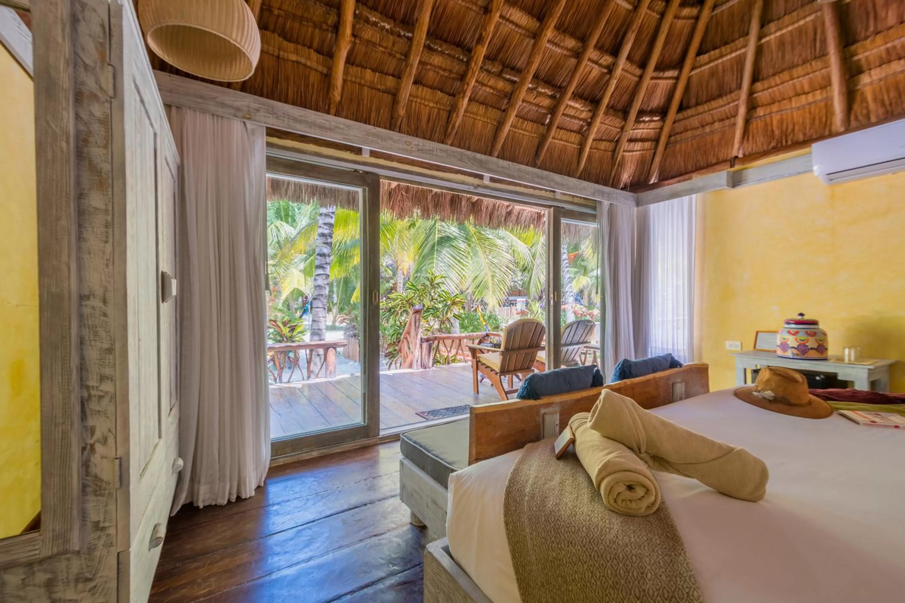 Bedroom in Villa Pescadores Tulum-Beachfront hotel by Ahau Collection