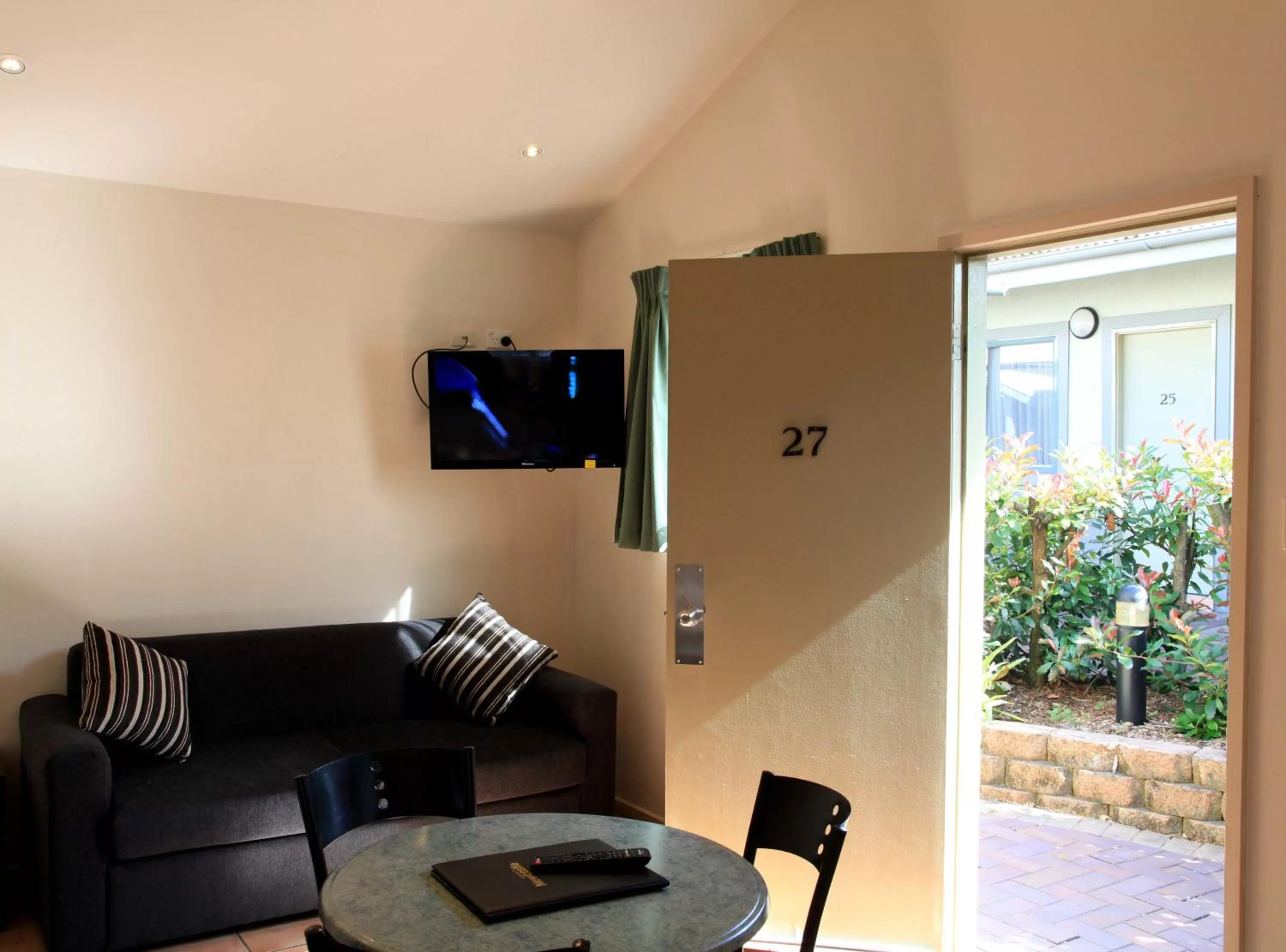 Seating area in Travellers Motor Village