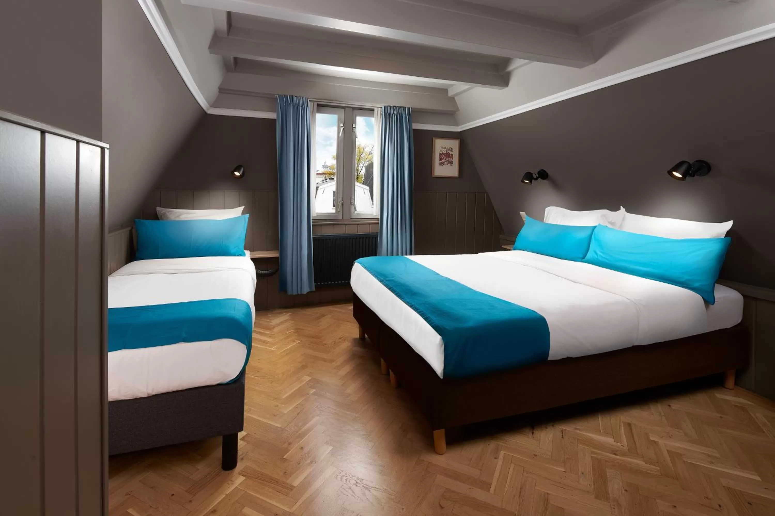 Bed in Stanley Collection Hotel Hegra Amsterdam