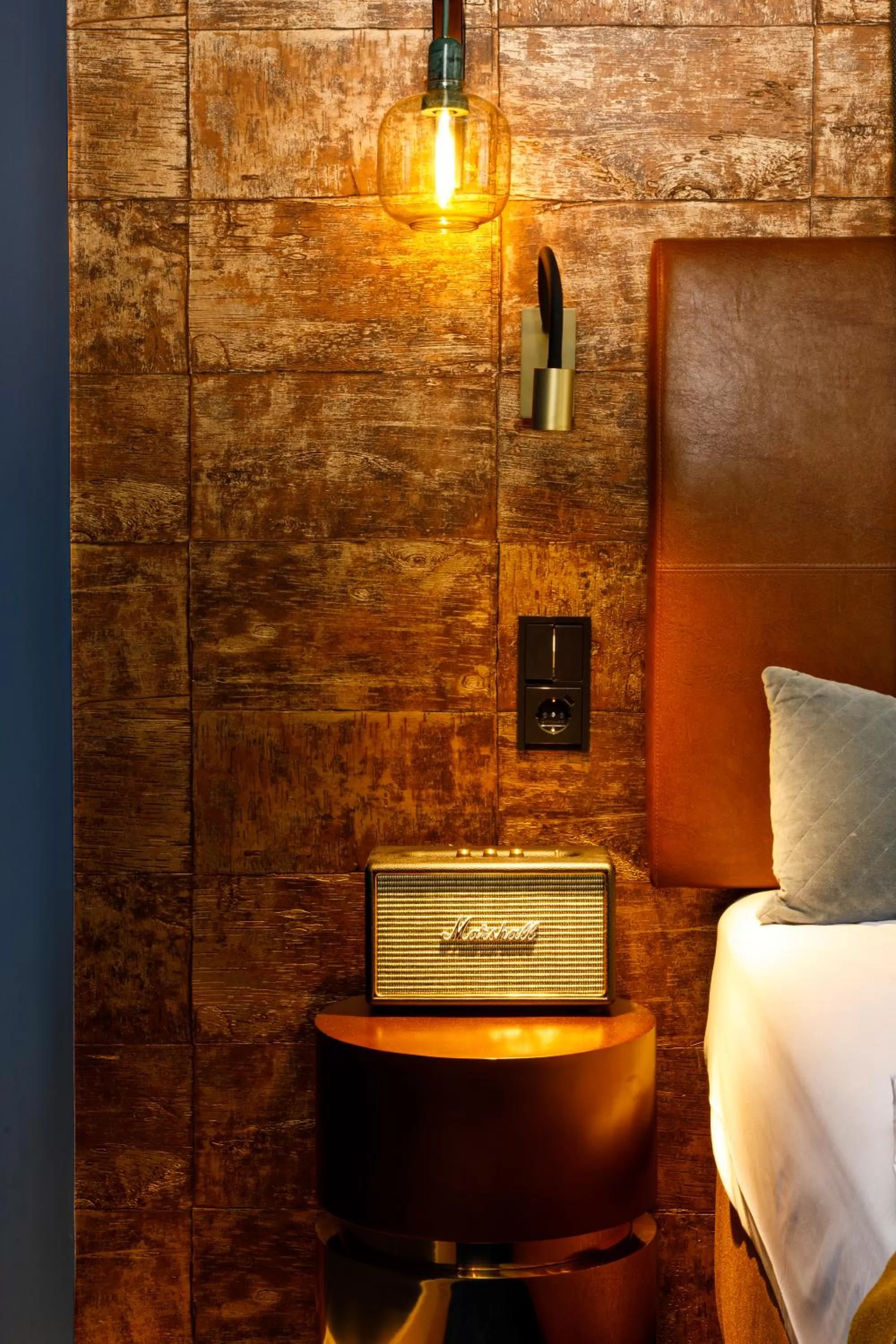 Decorative detail, Bed in Boutique Hotel Poppenbütteler Hof