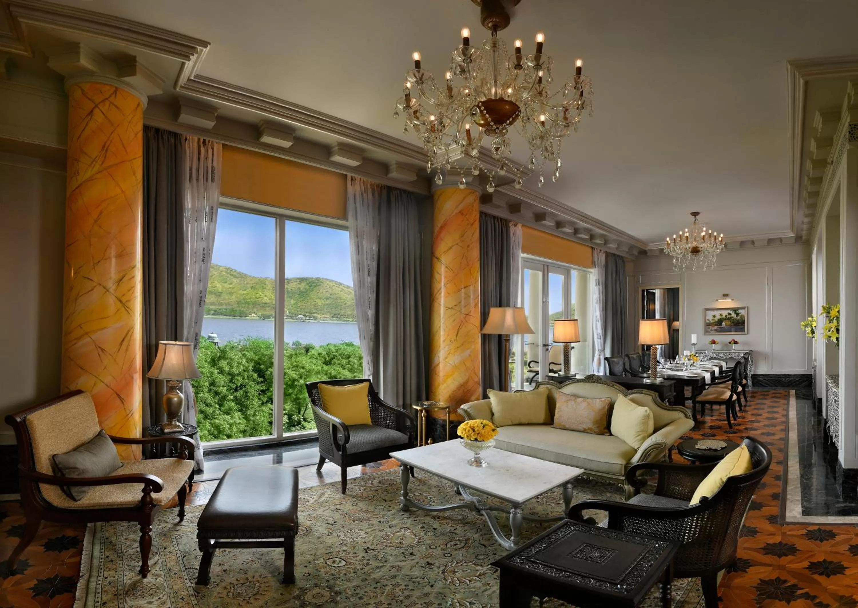 Living room in Raffles Udaipur