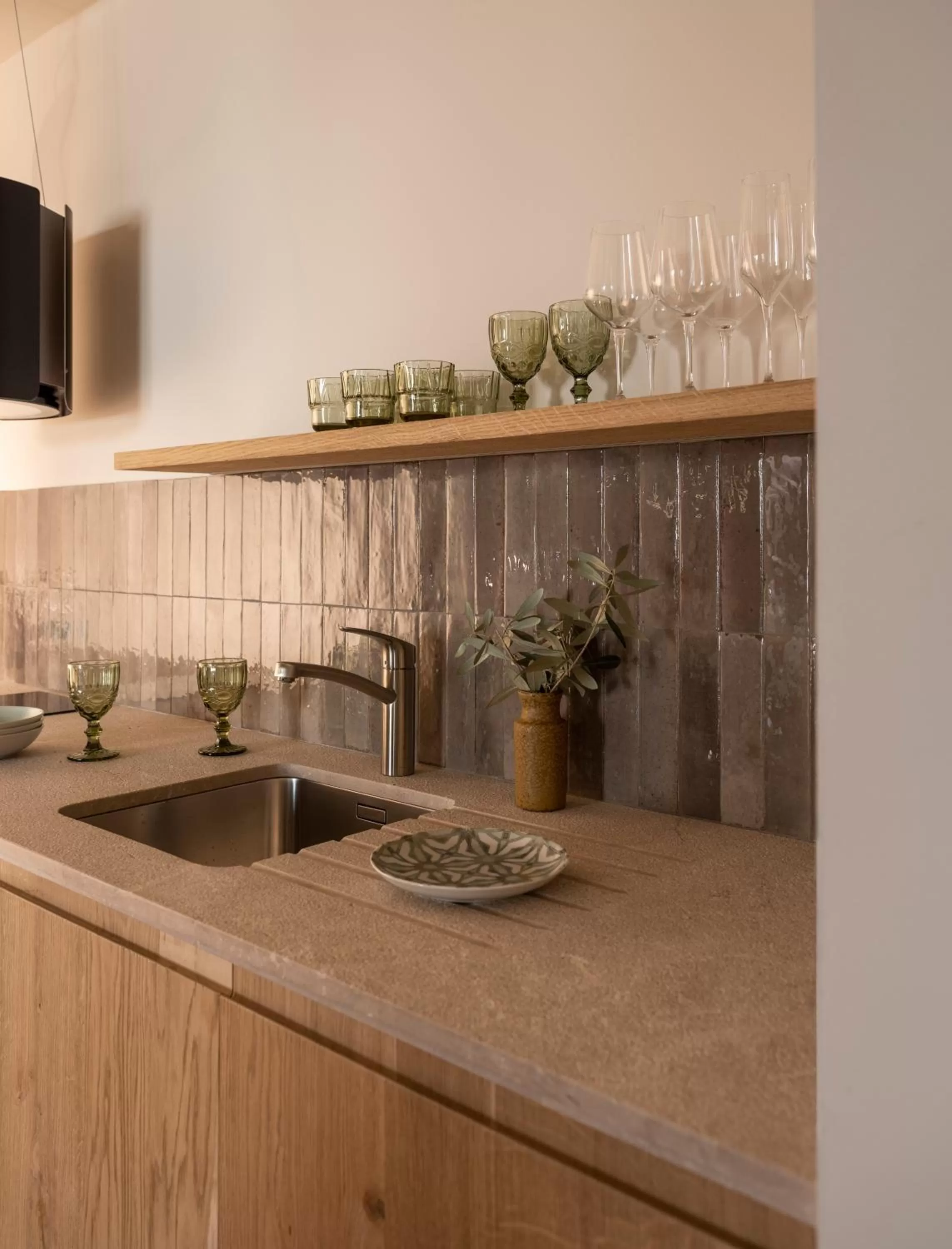 kitchen in Can Verí Suites