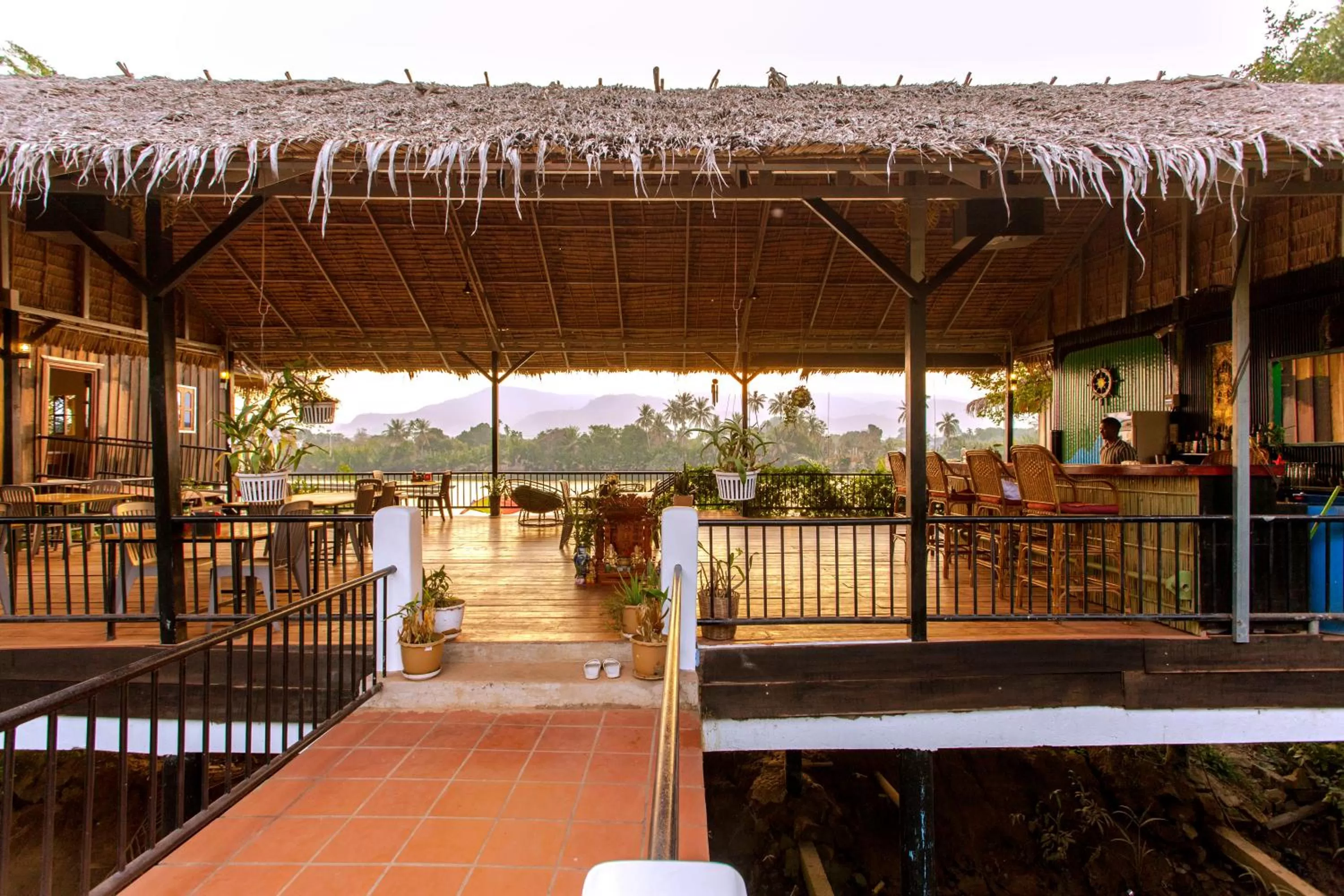 Lounge or bar in Green Mango Bungalows