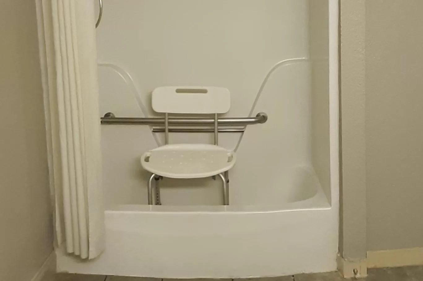 Bathroom in Super 8 by Wyndham Fort Chiswell Wytheville Area