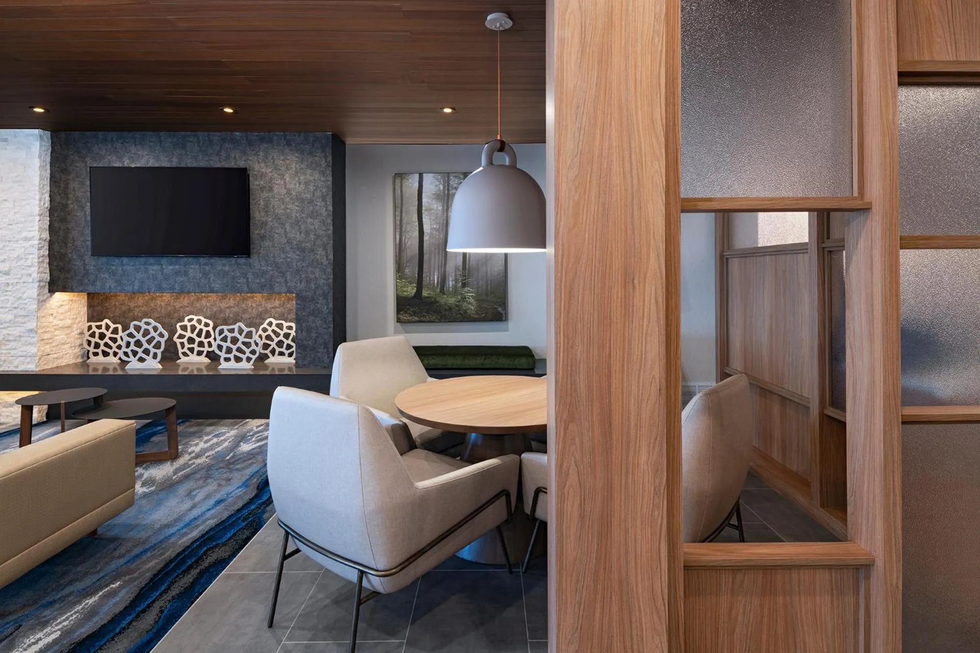 Communal lounge/ TV room in Fairfield by Marriott Inn & Suites Hillsboro