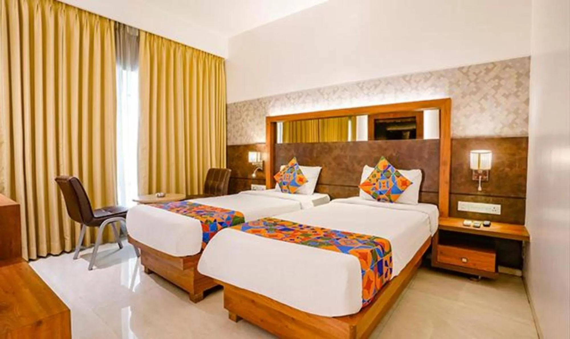 Photo of the whole room, Bed in SriKrishna Paradise Hotel Thane Navi Mumbai