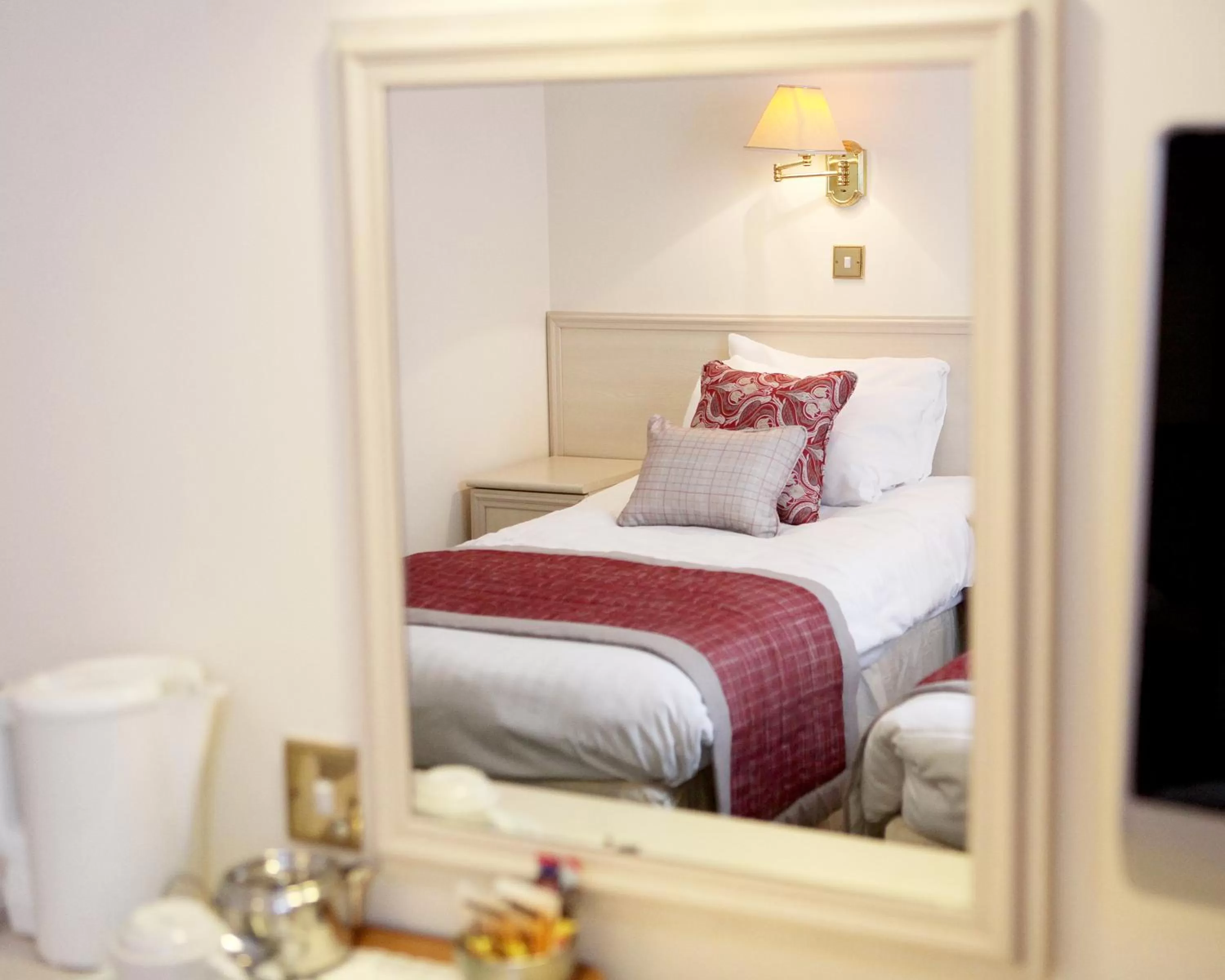 Decorative detail, Bed in Livermead House Hotel