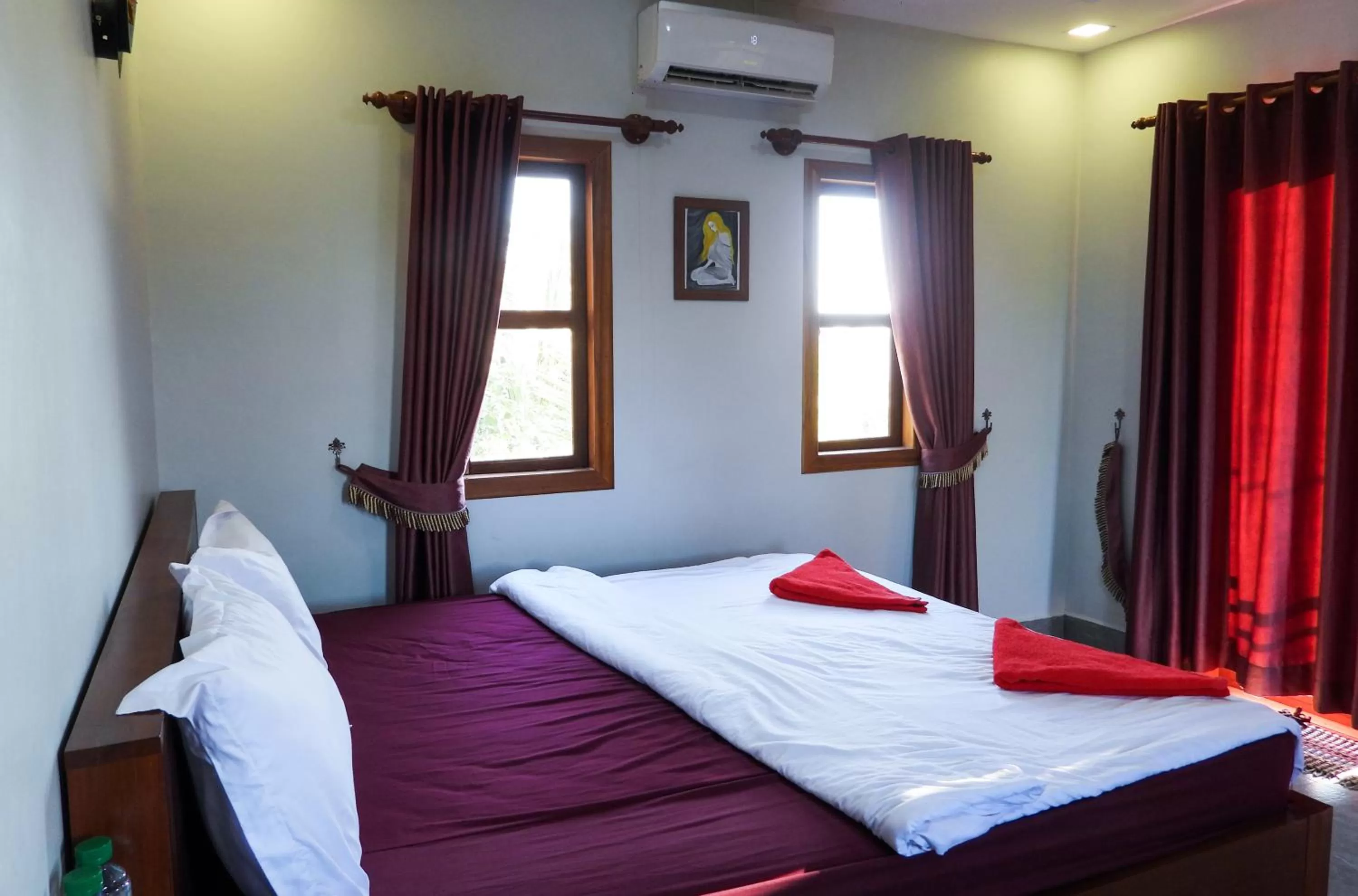 Bedroom, Bed in Bamboo Bungalow